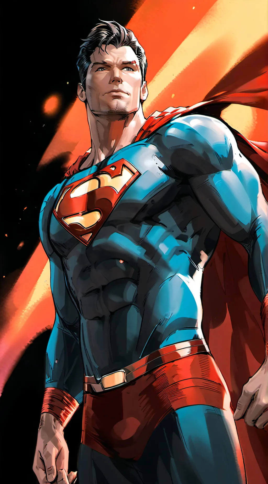 ai character: superman  background