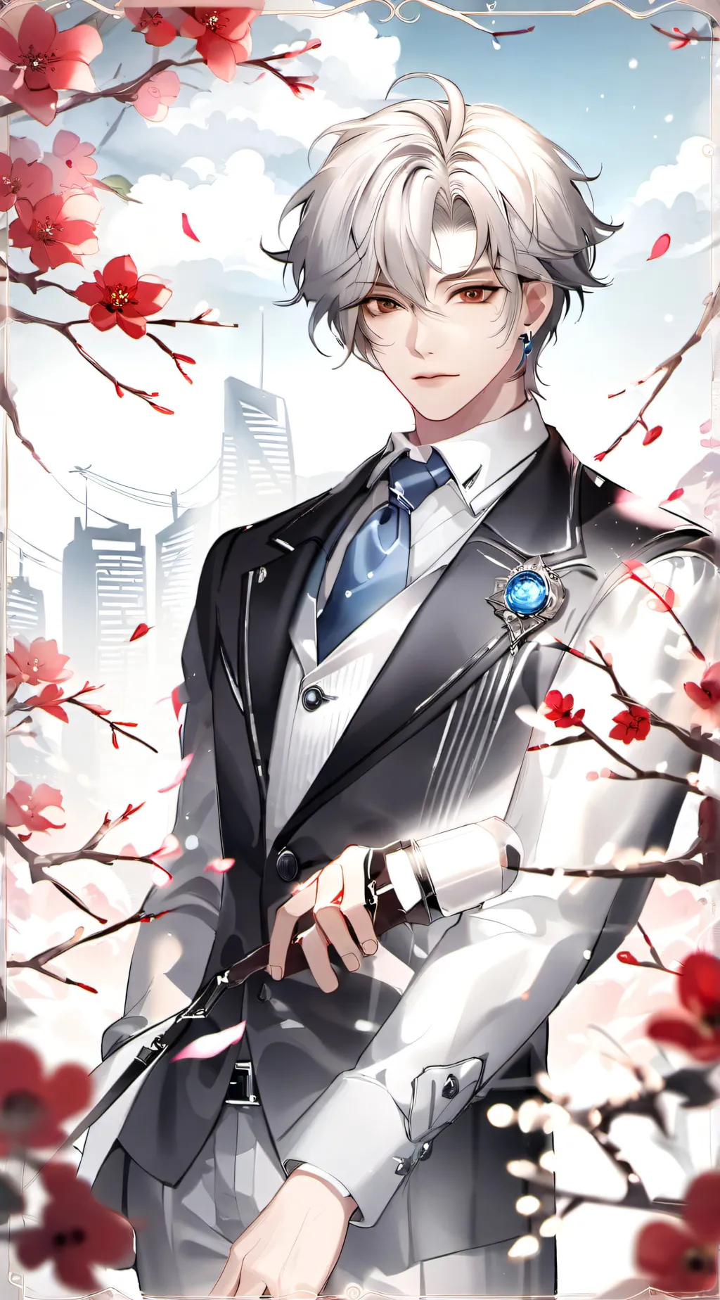 ai character: Maximilian Dark background
