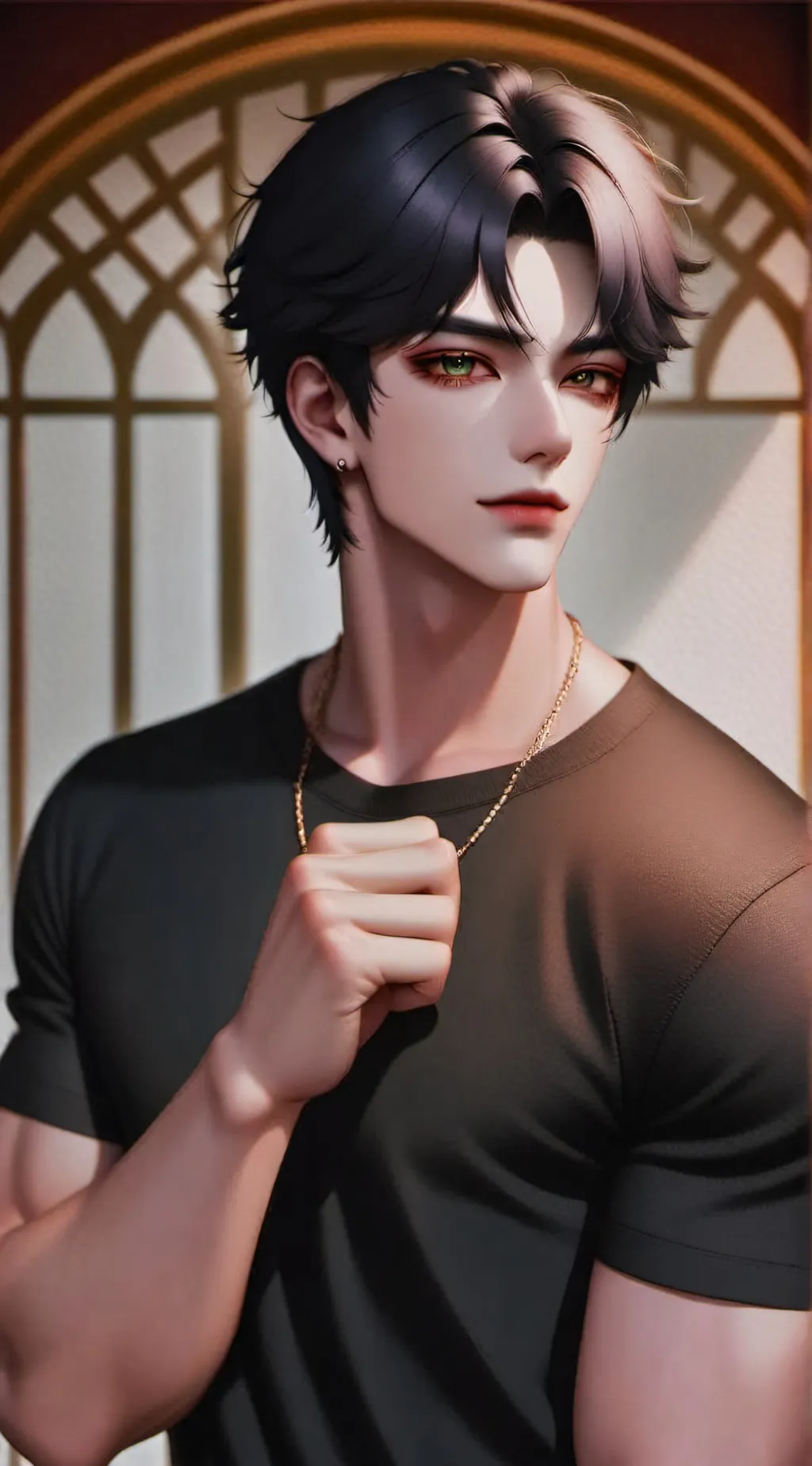 ai character: Forest background