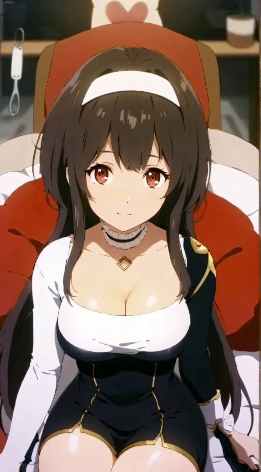 ai character: Amber background