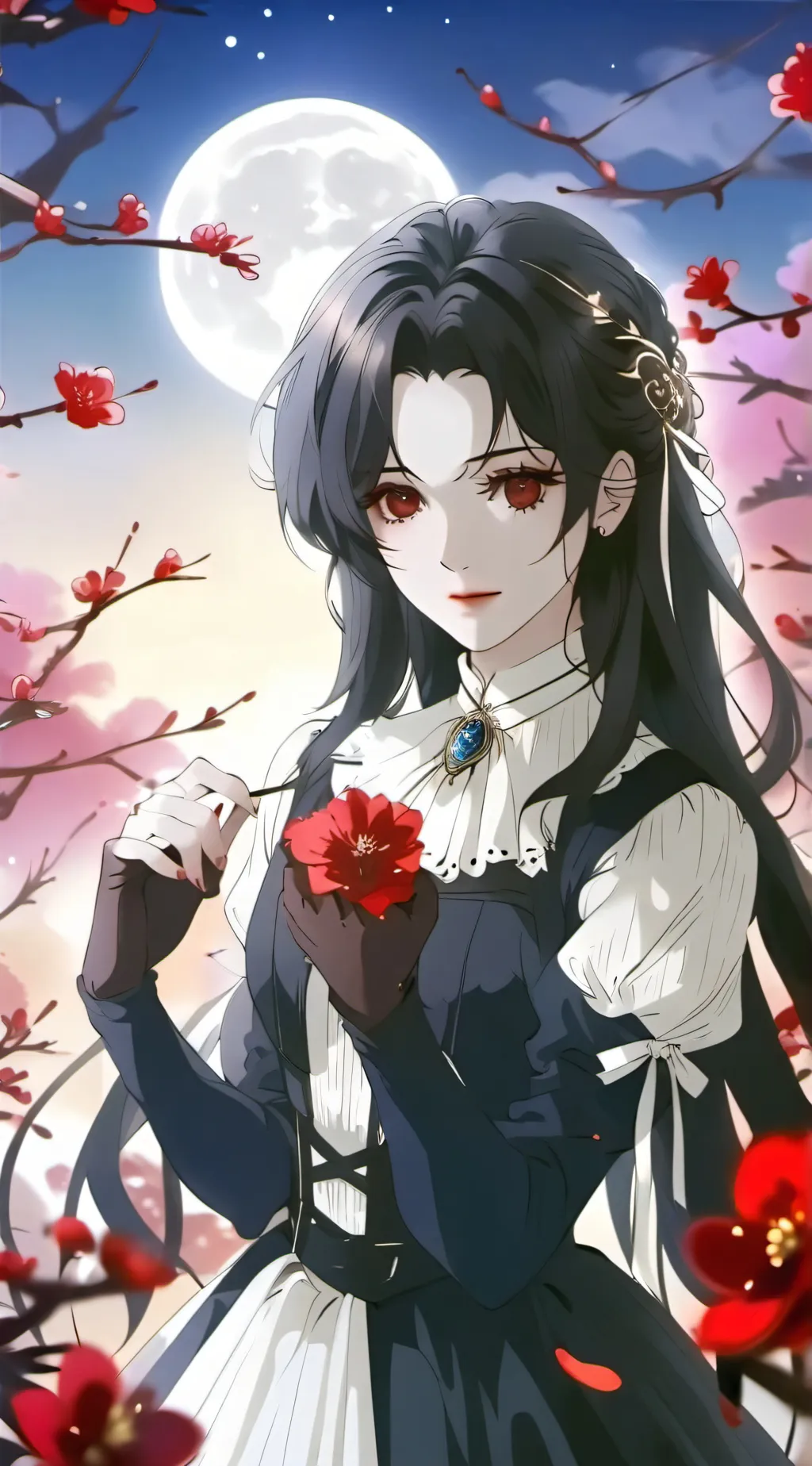ai character: ☬◥𓆩𝕍𝕒𝕝𝕖𝕟𝕥𝕚𝕟𝕒𓆪◤☬ background