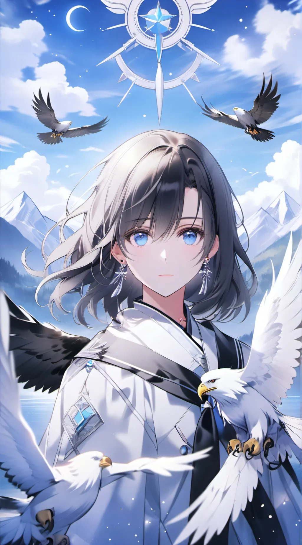 ai character: Aurora background