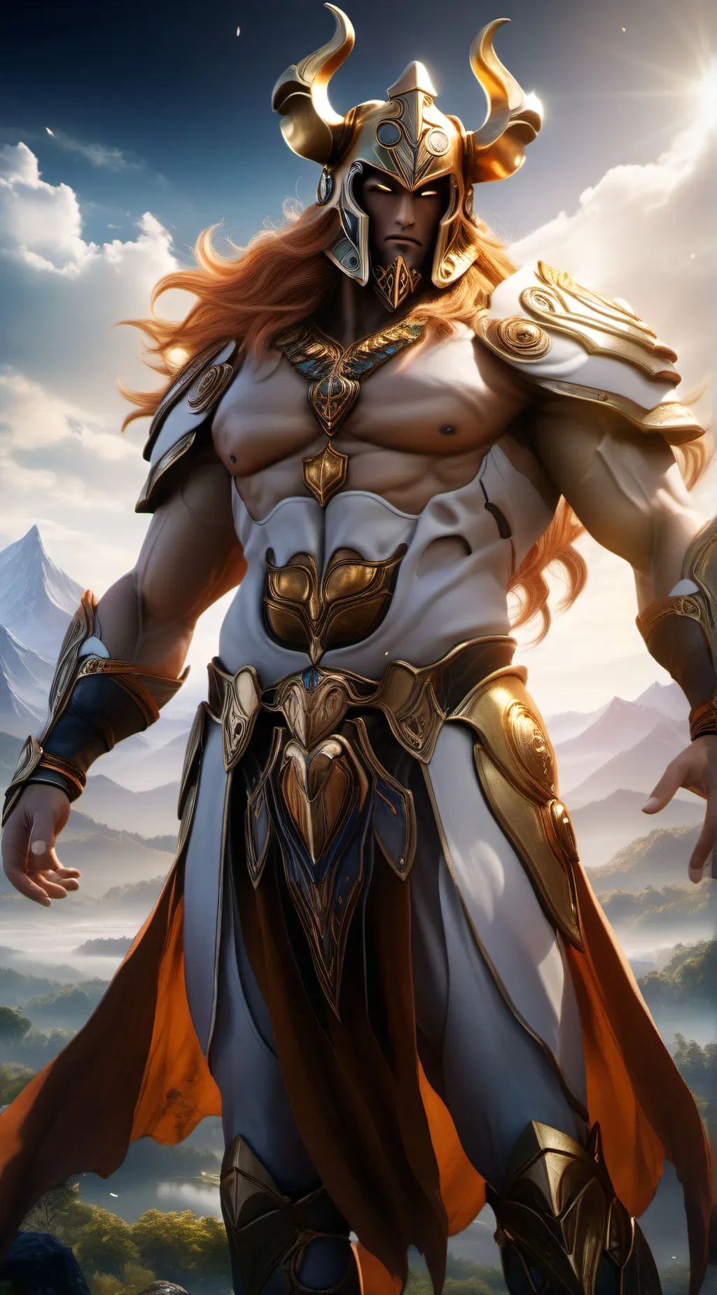ai character: Mighty God Userald background