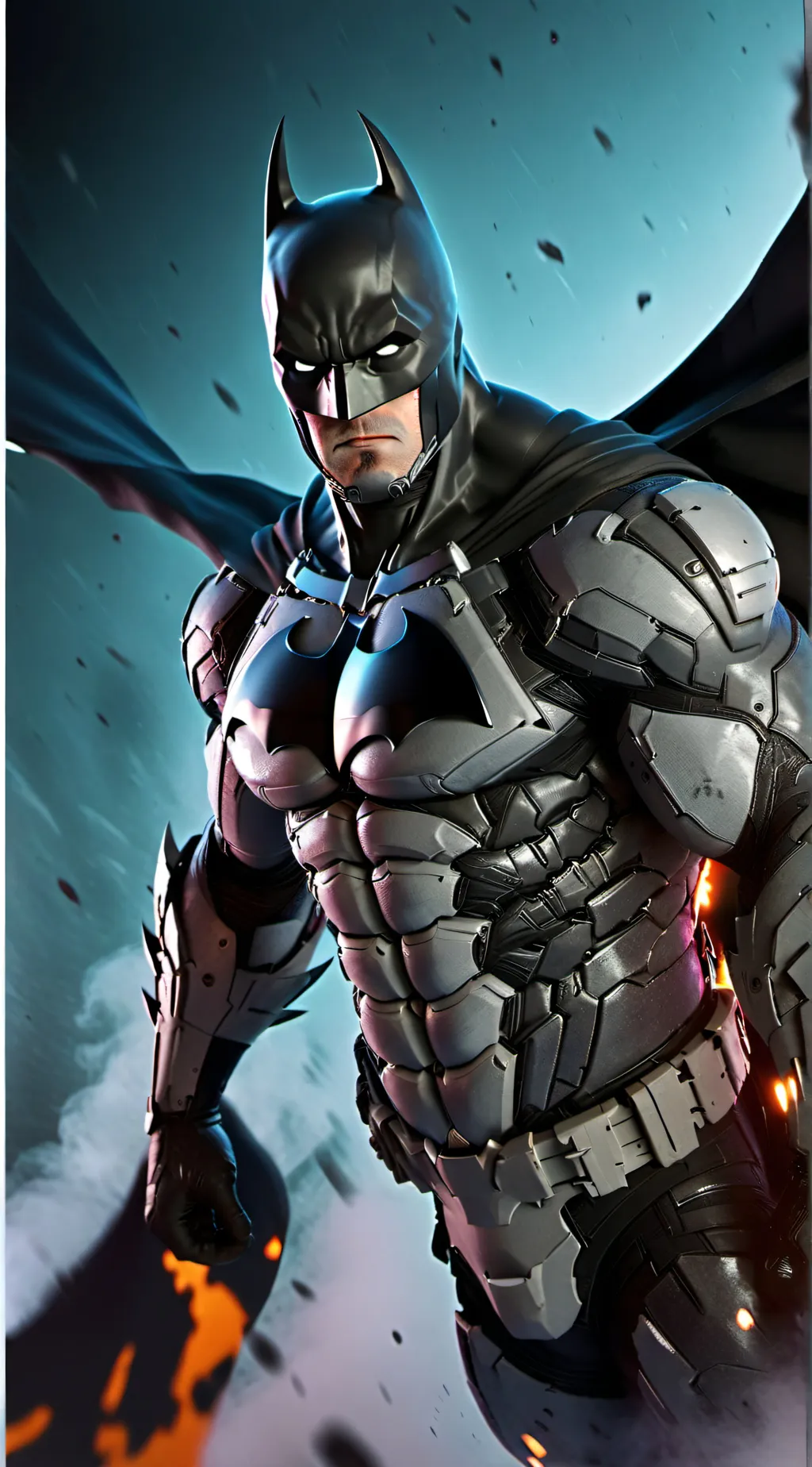 ai character: Batman  background