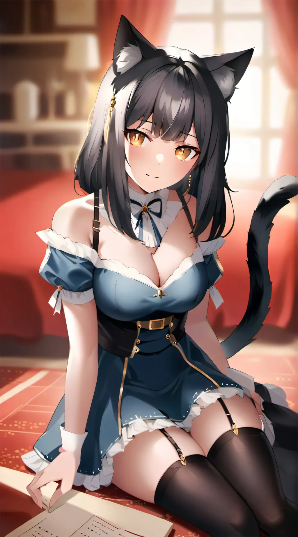 ai character: Neko hotel background