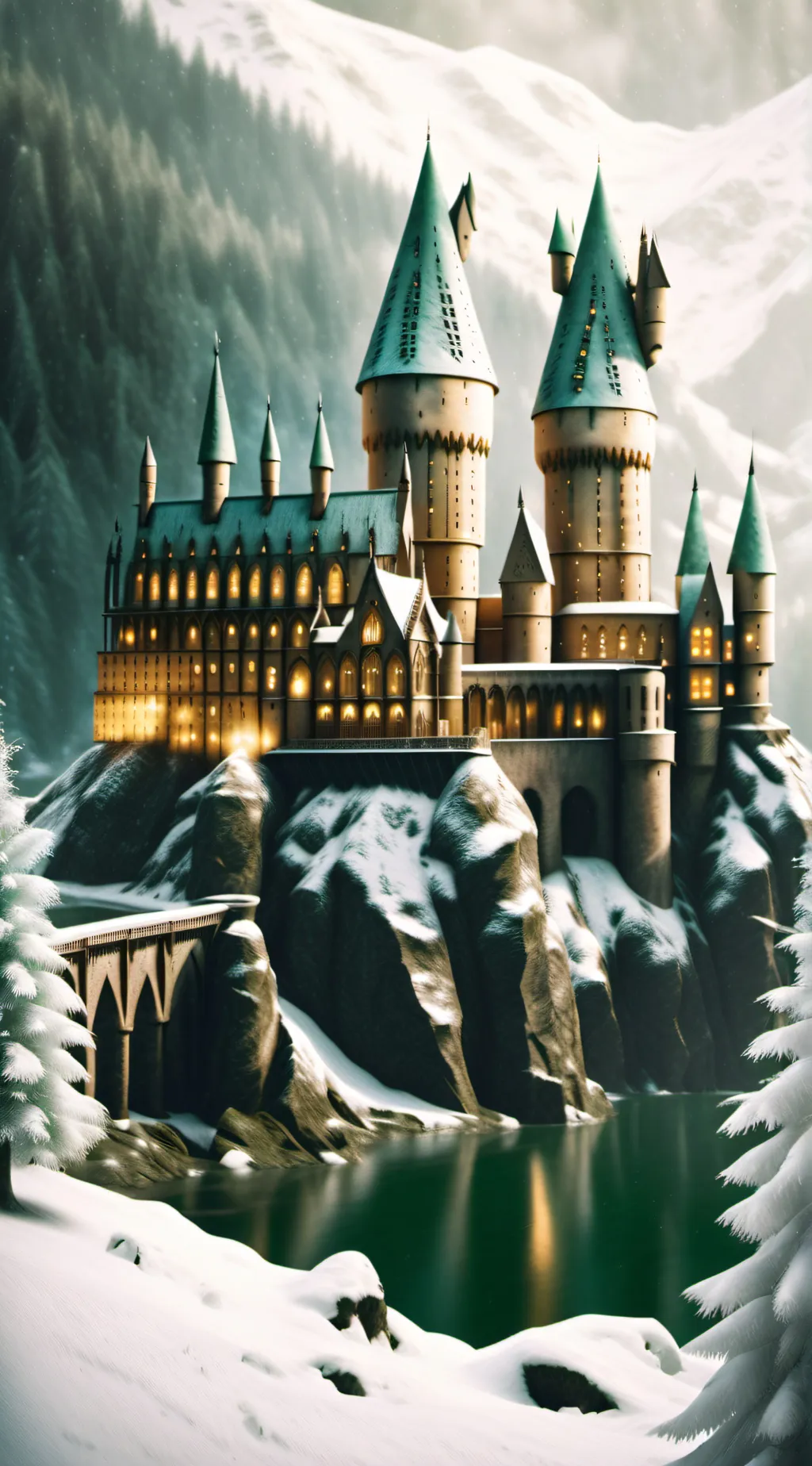 ai character: Hogwarts  background
