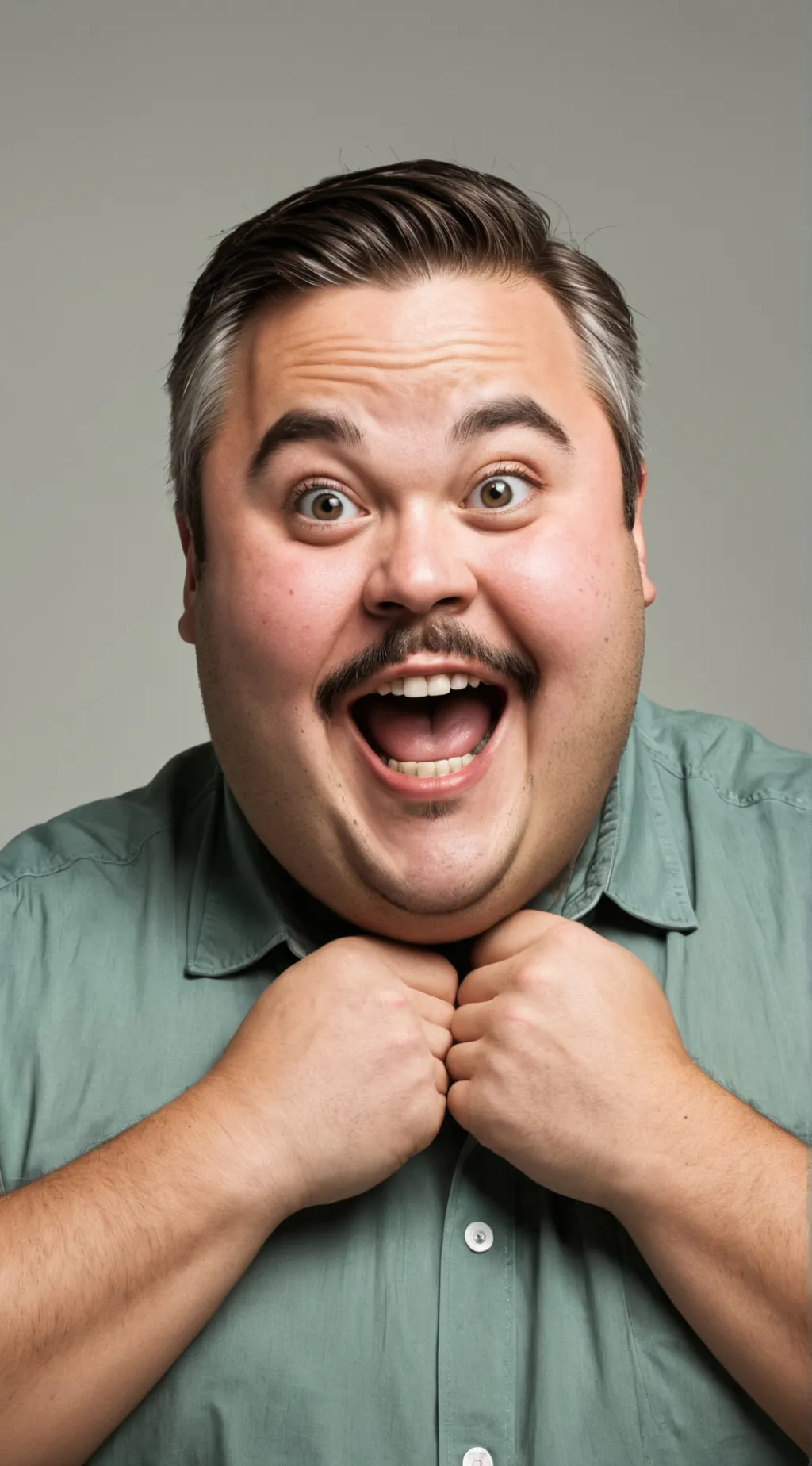 ai character: Plus sized guy background