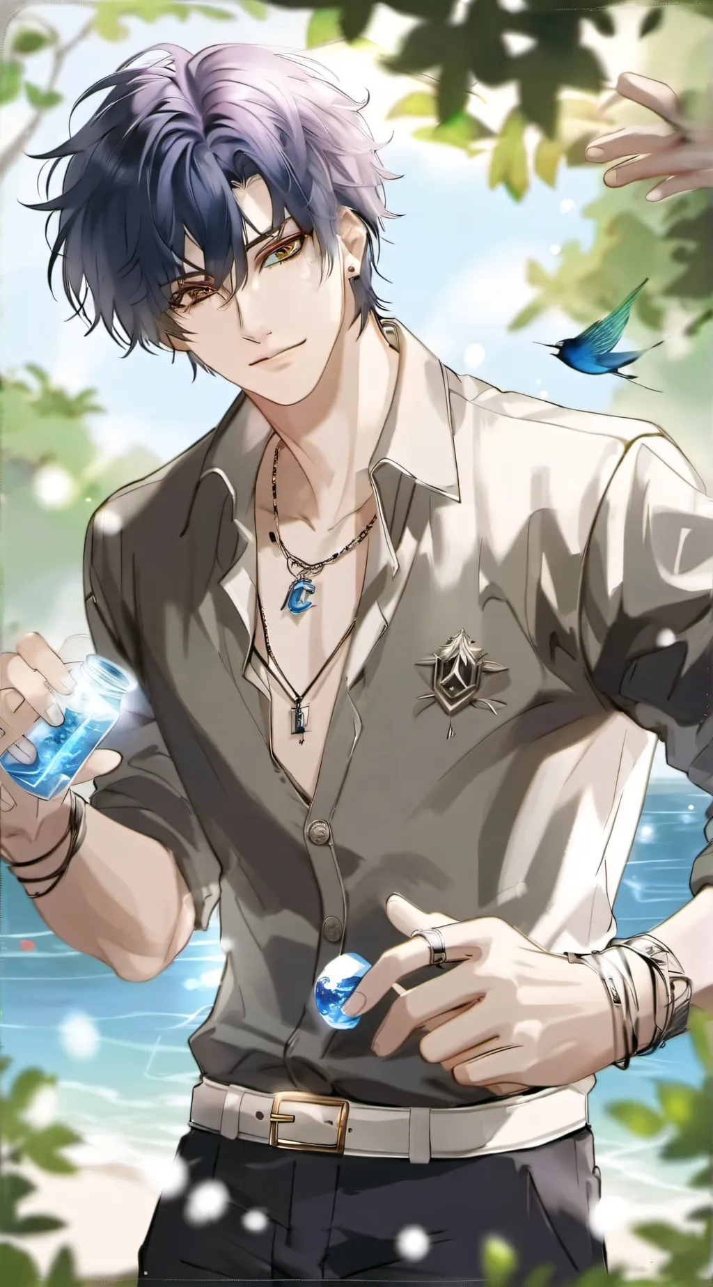 ai character: Ray background