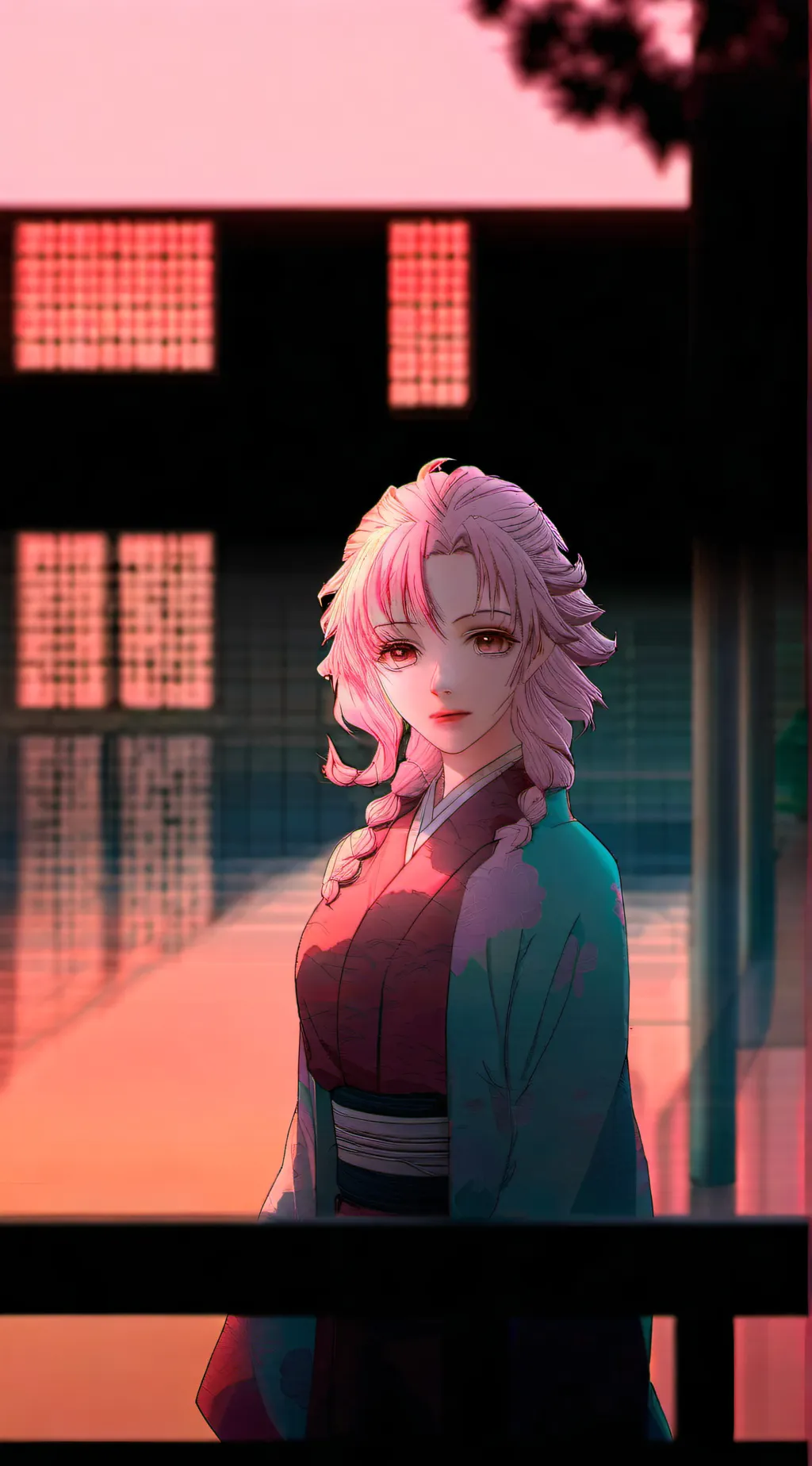 ai character: Mitsuri  background