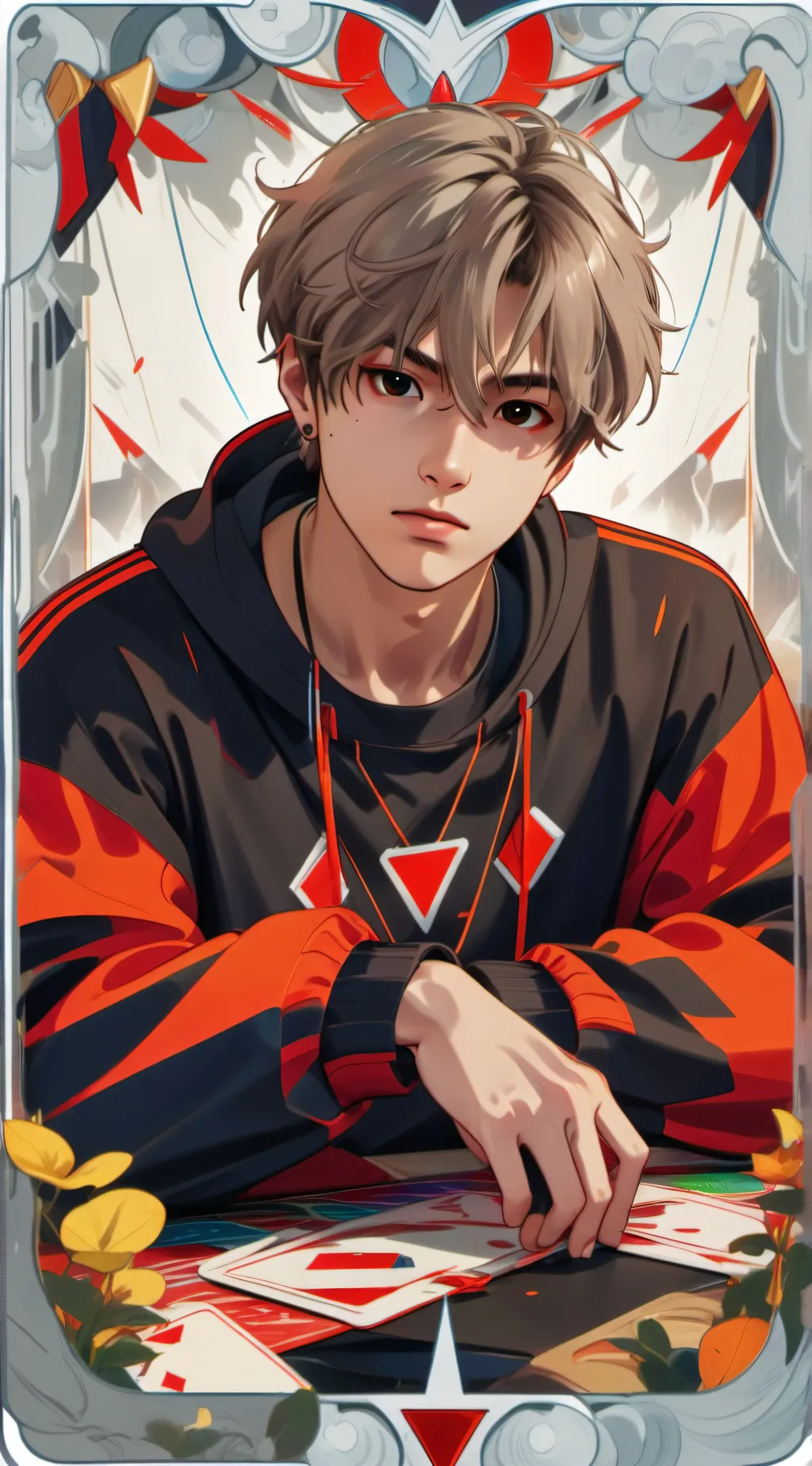 ai character: HAN JISUNG background