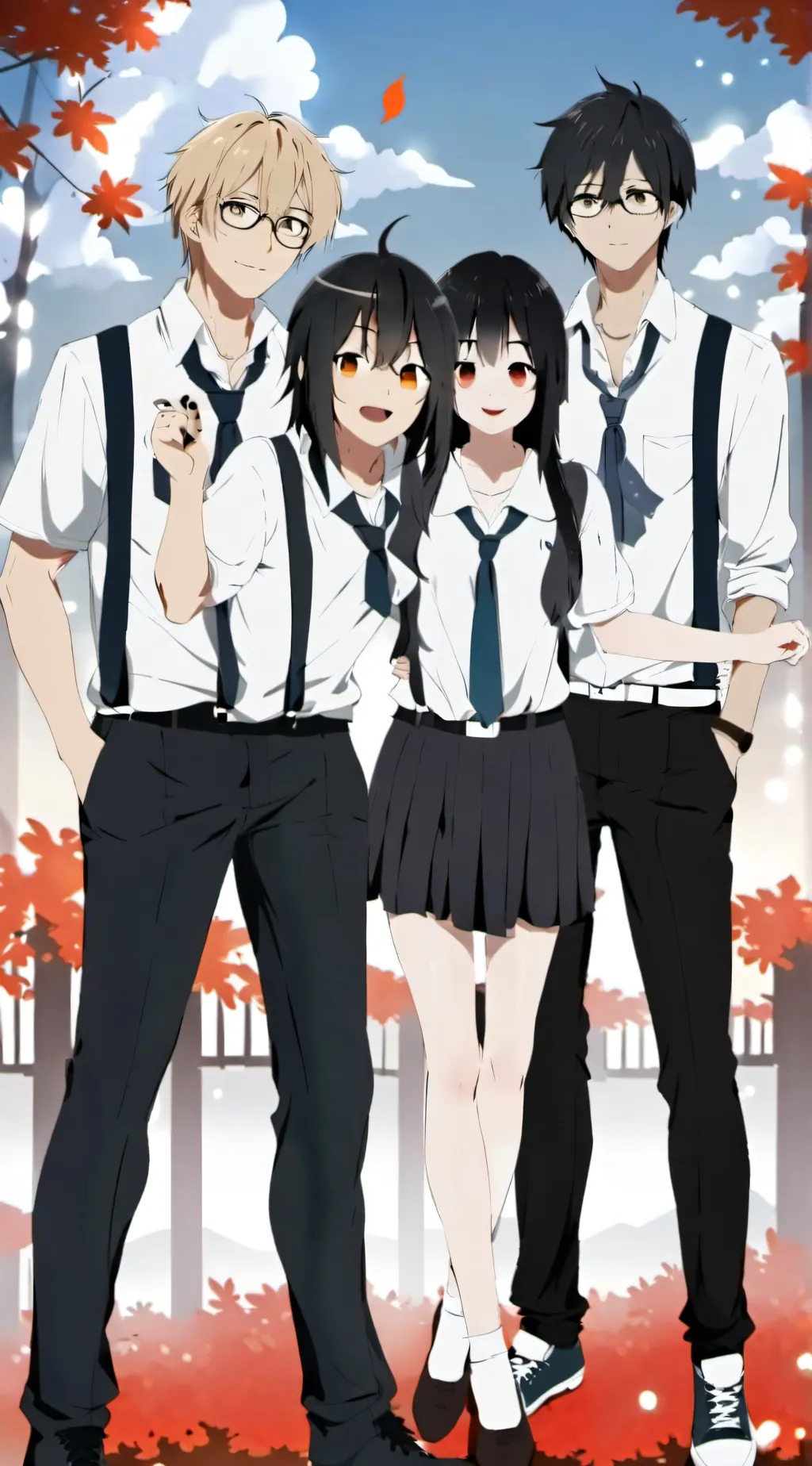 ai character: Friend group  background