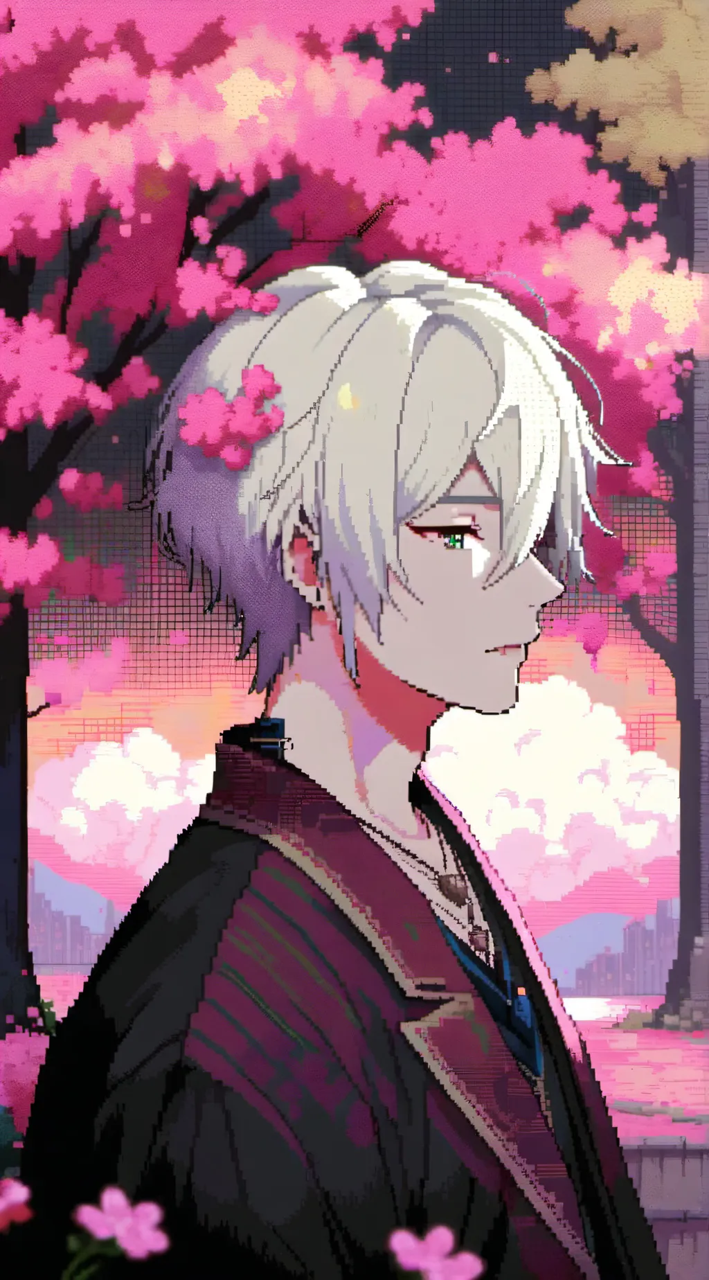 ai character: Vampire au background