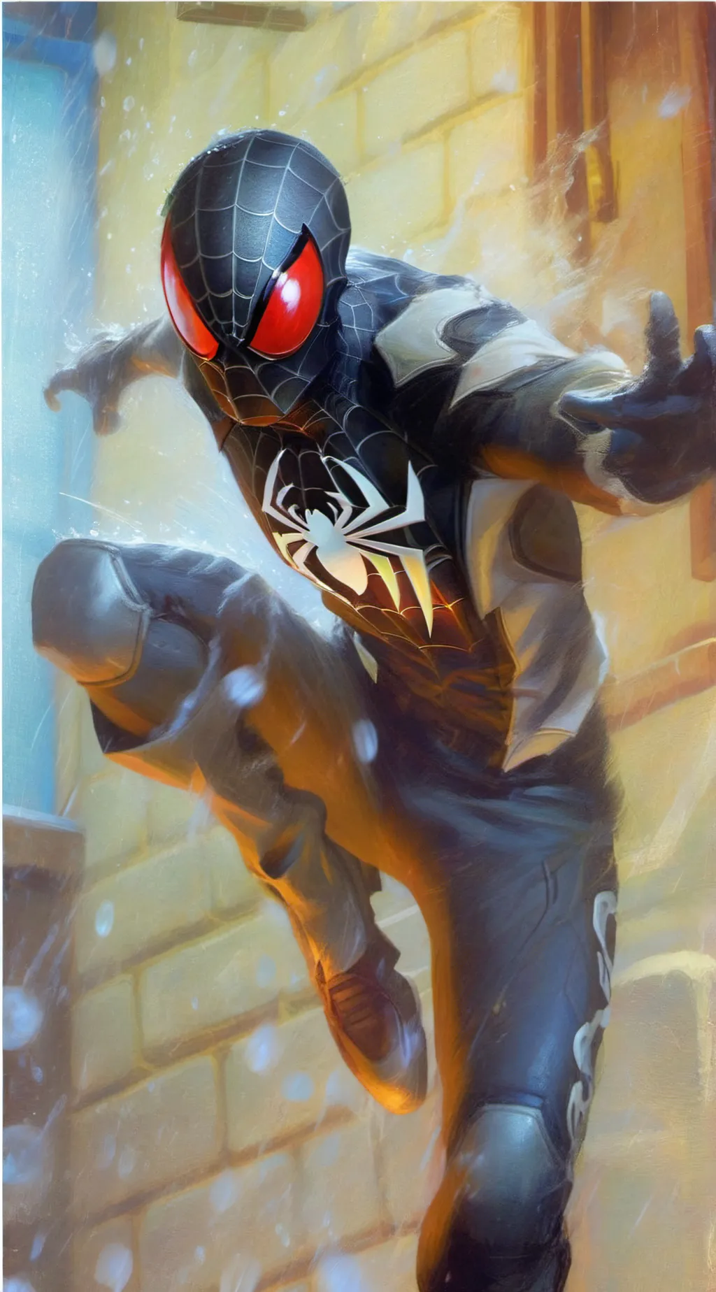 ai character: Symbiote Spider-Ma background