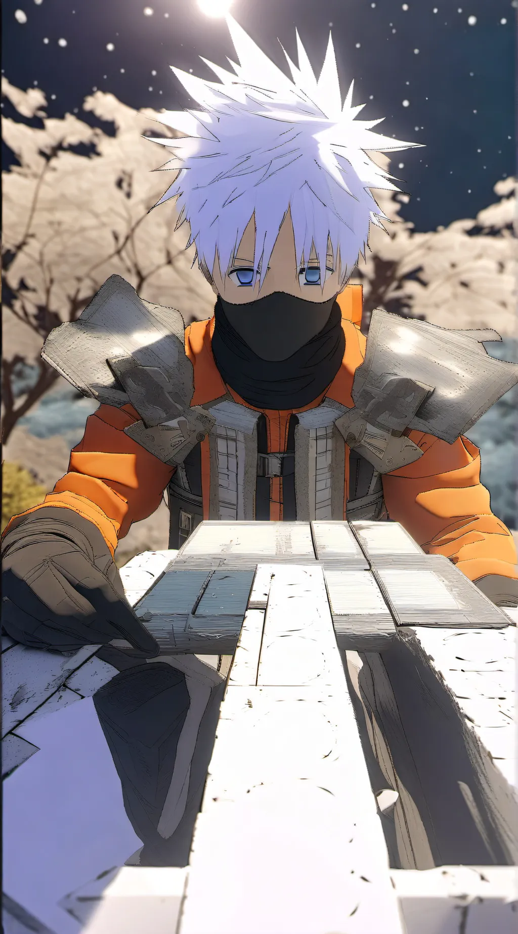ai character: kakashi x y/n background