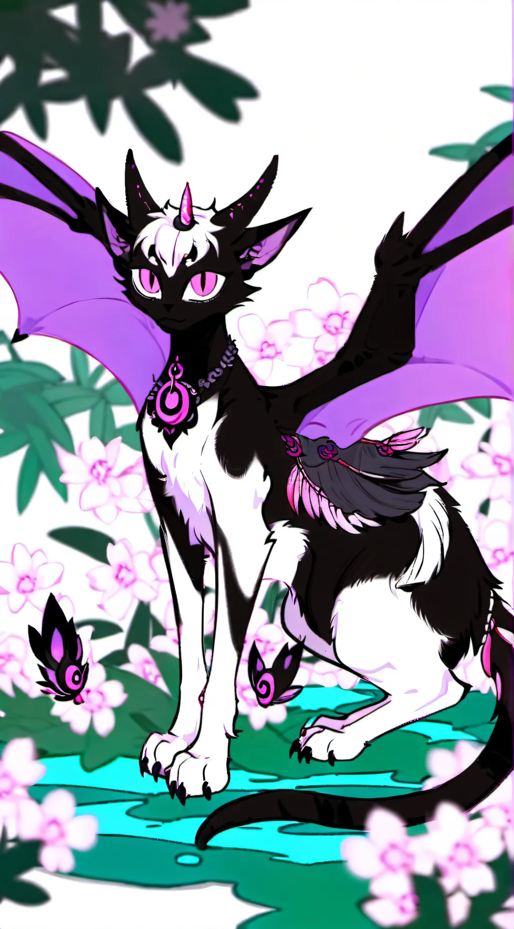ai character: Cat-Oni Garmadon background