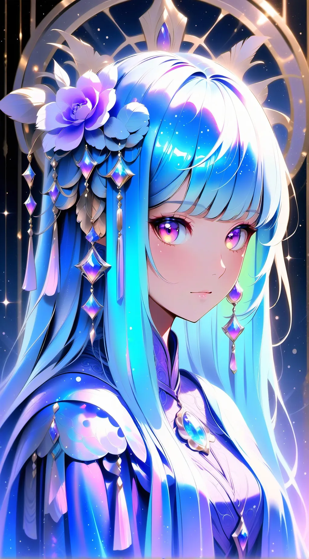 ai character: kny uppermoons  background