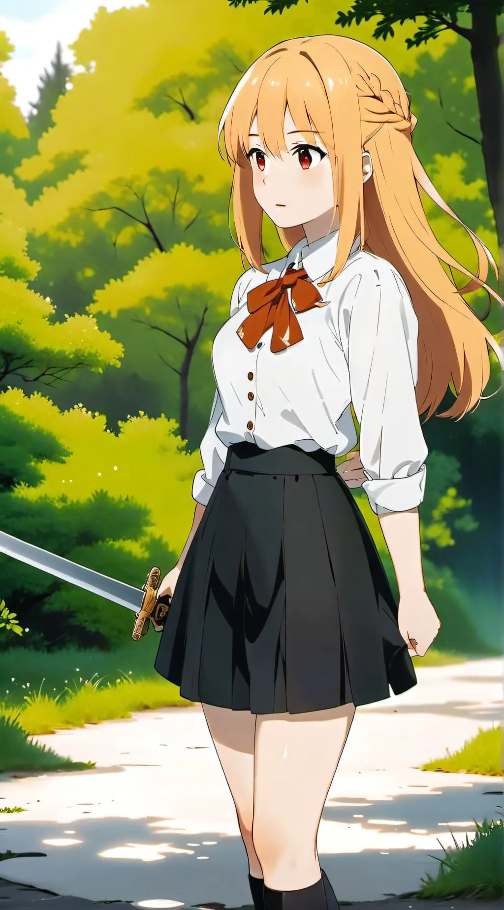 ai character: asuna background