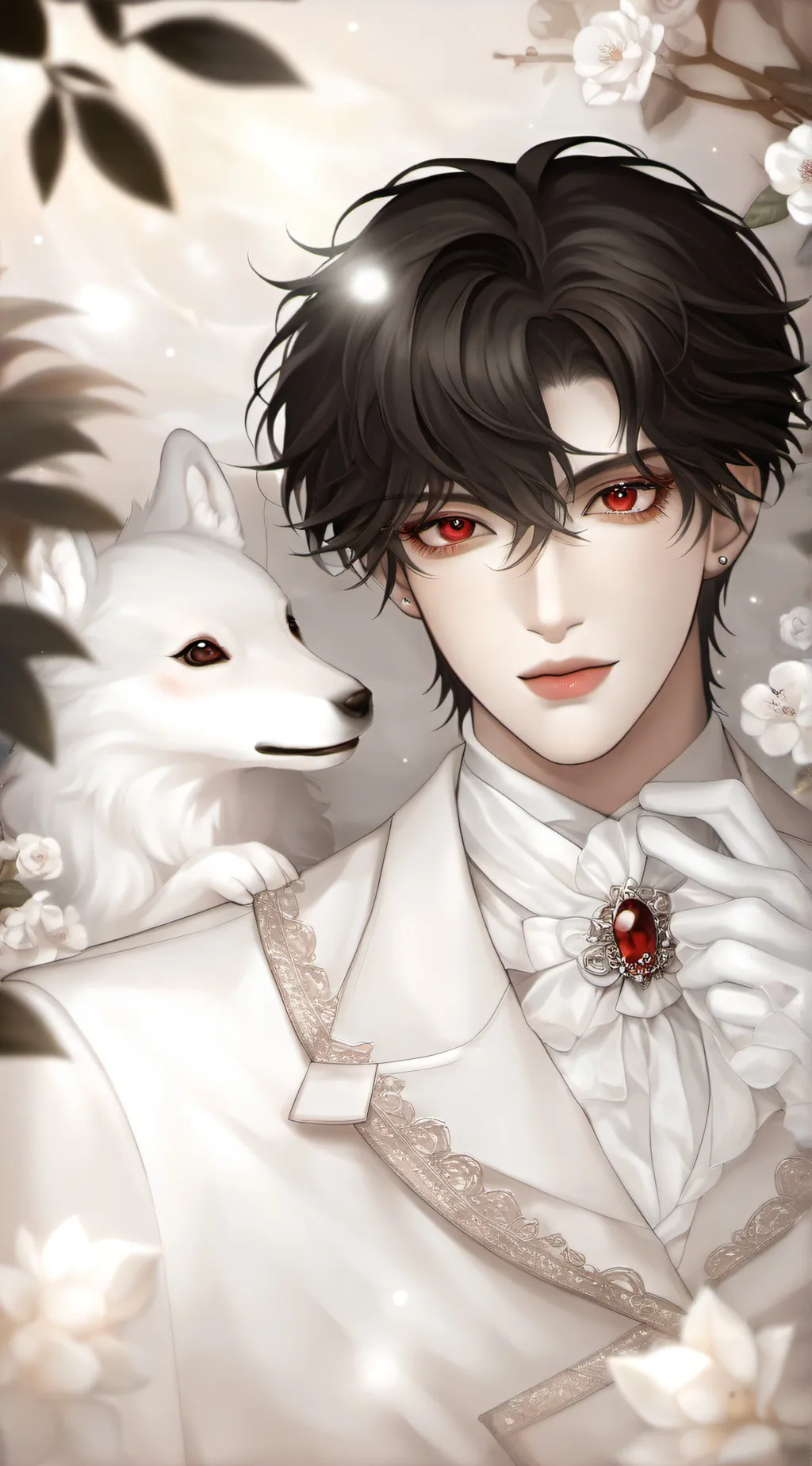 ai character: Even grey background