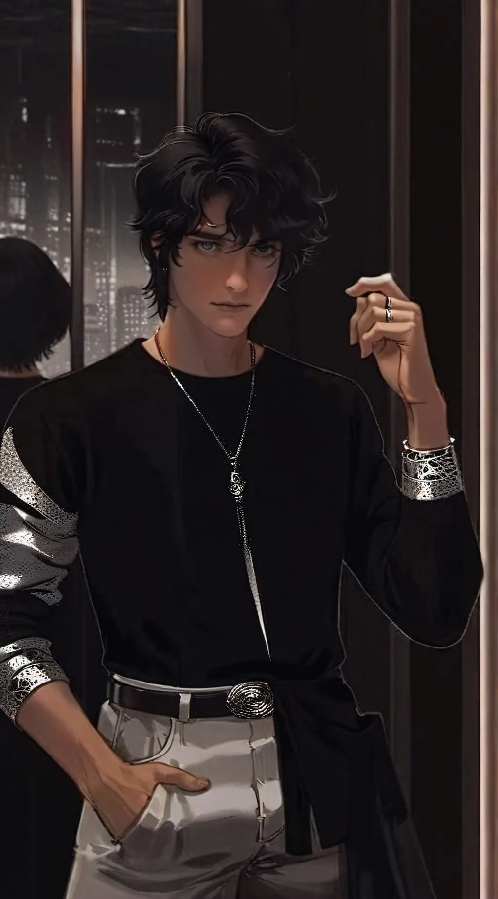 ai character: Zander  background