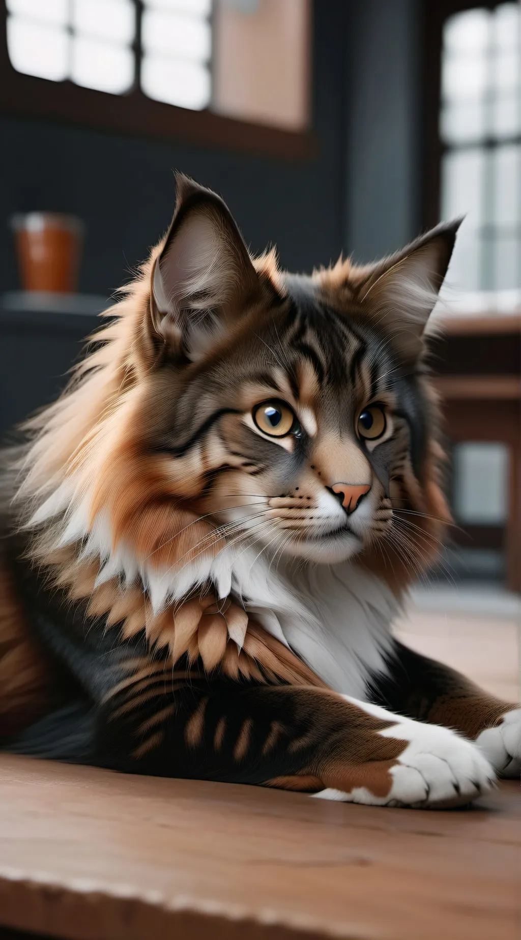 ai character: catttt background