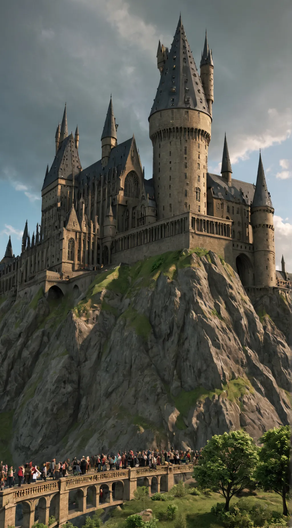 ai character: Hogwarts background