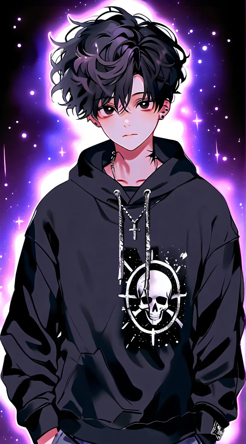 ai character: Emo boy background