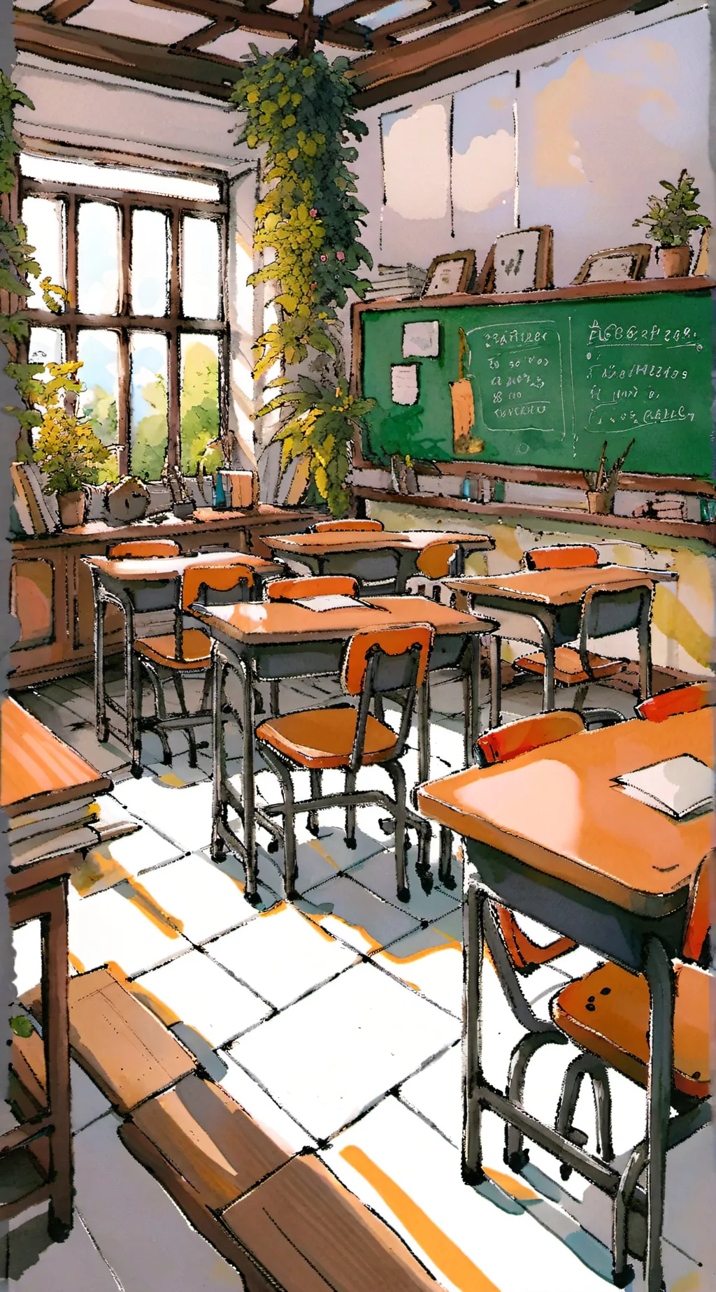 ai character: Spectators Shool background