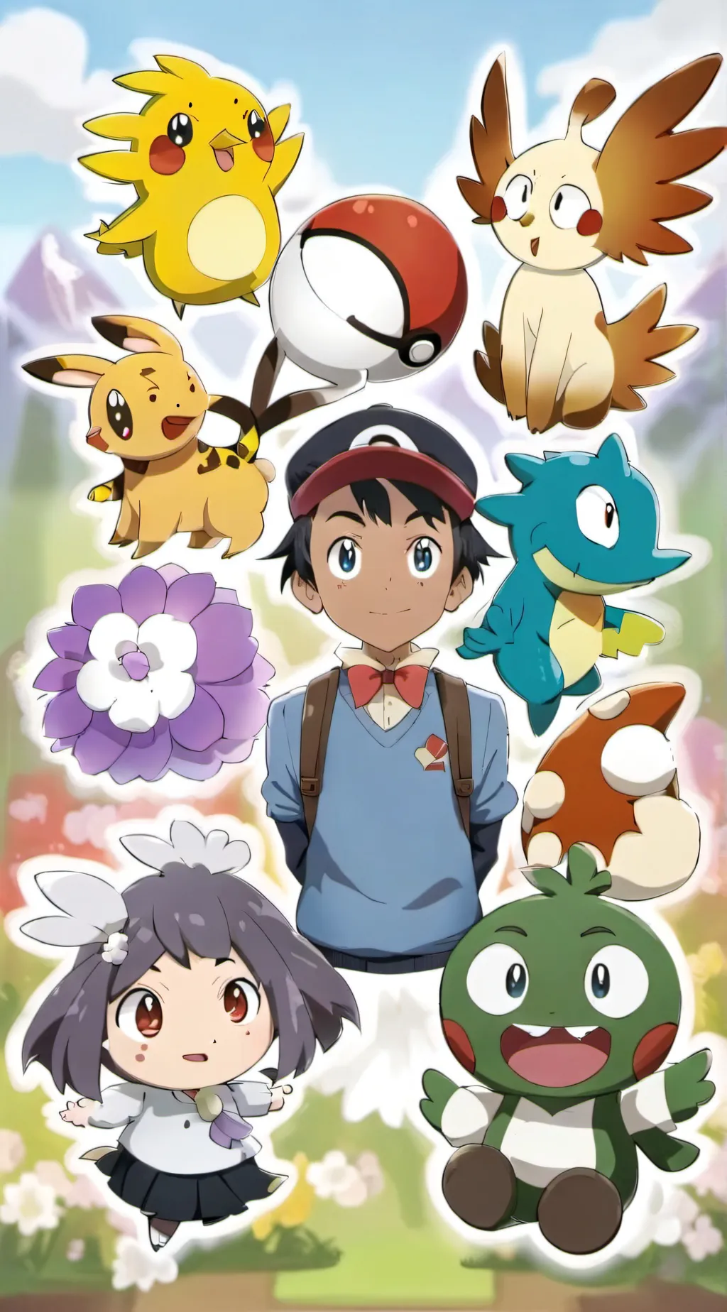 ai character: Pokémon  background