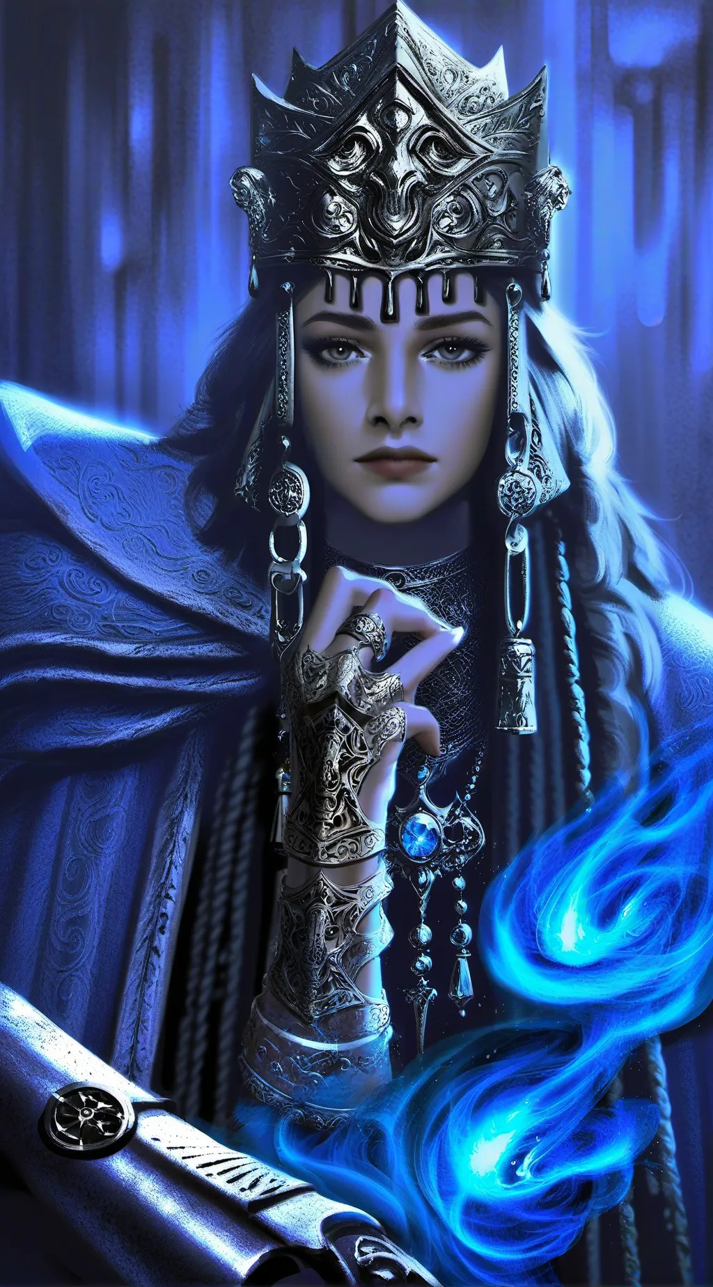 ai character: 𝑀𝑖𝑑𝑛𝑖𝑔ℎ𝑡 𝑀𝑎𝑑𝑛𝑒𝑠𝑠 background