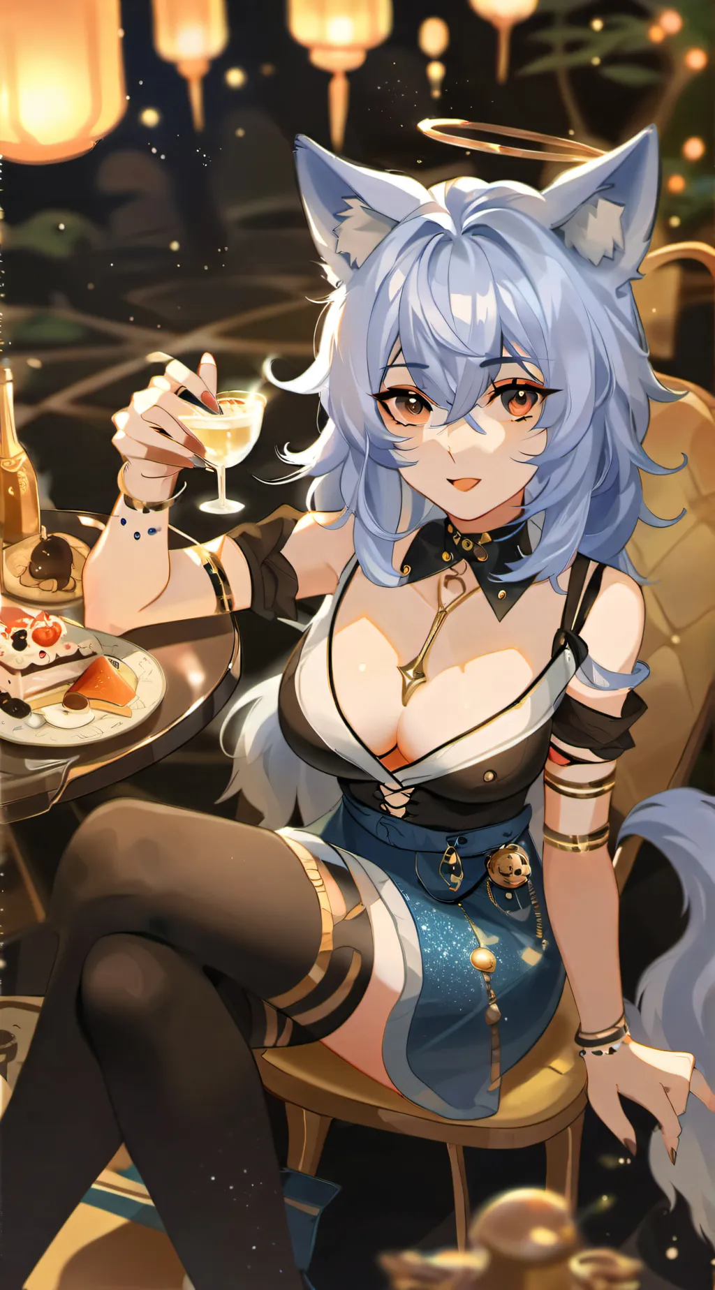 ai character: Bella the wolf  background
