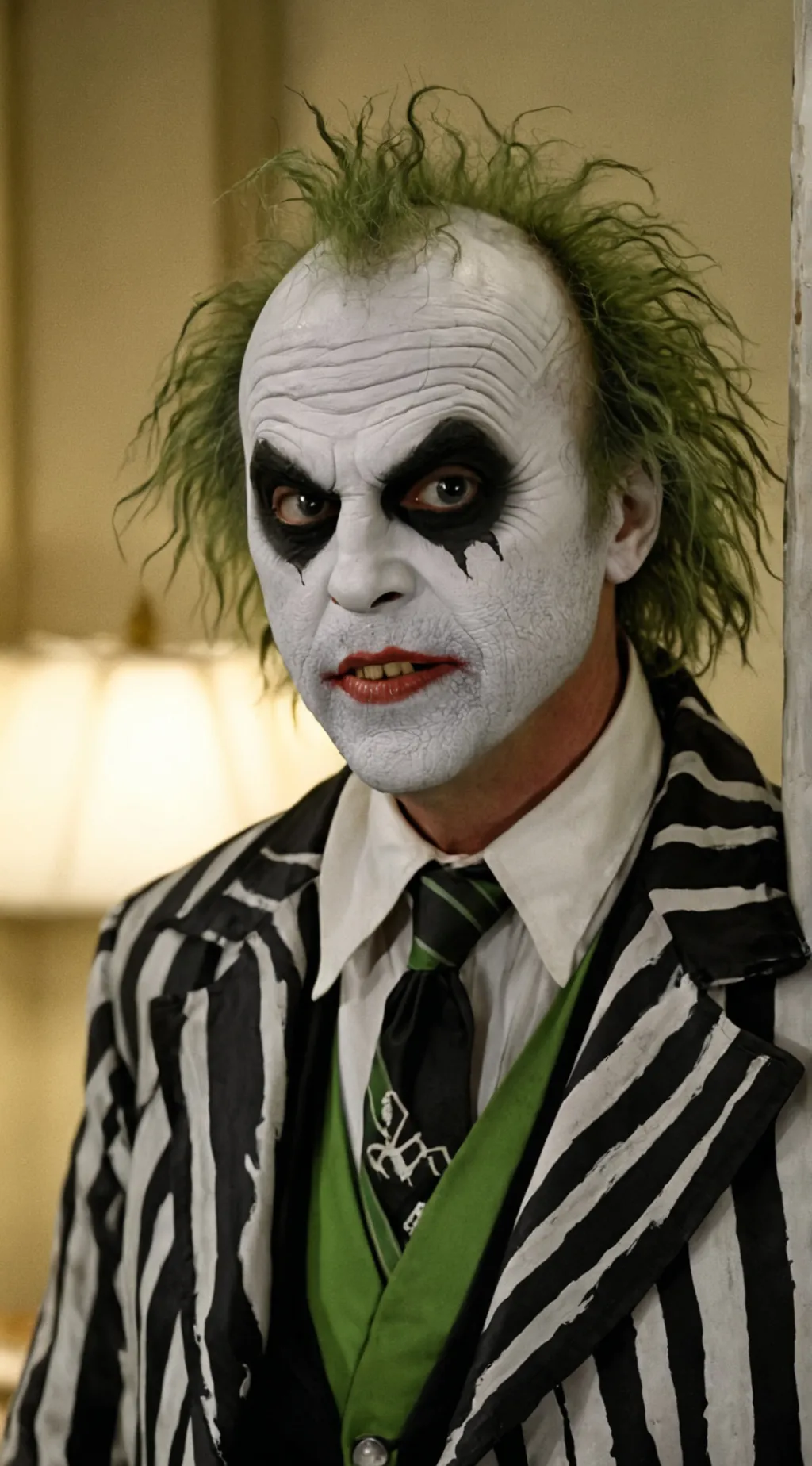 ai character: Beetlejuice  background