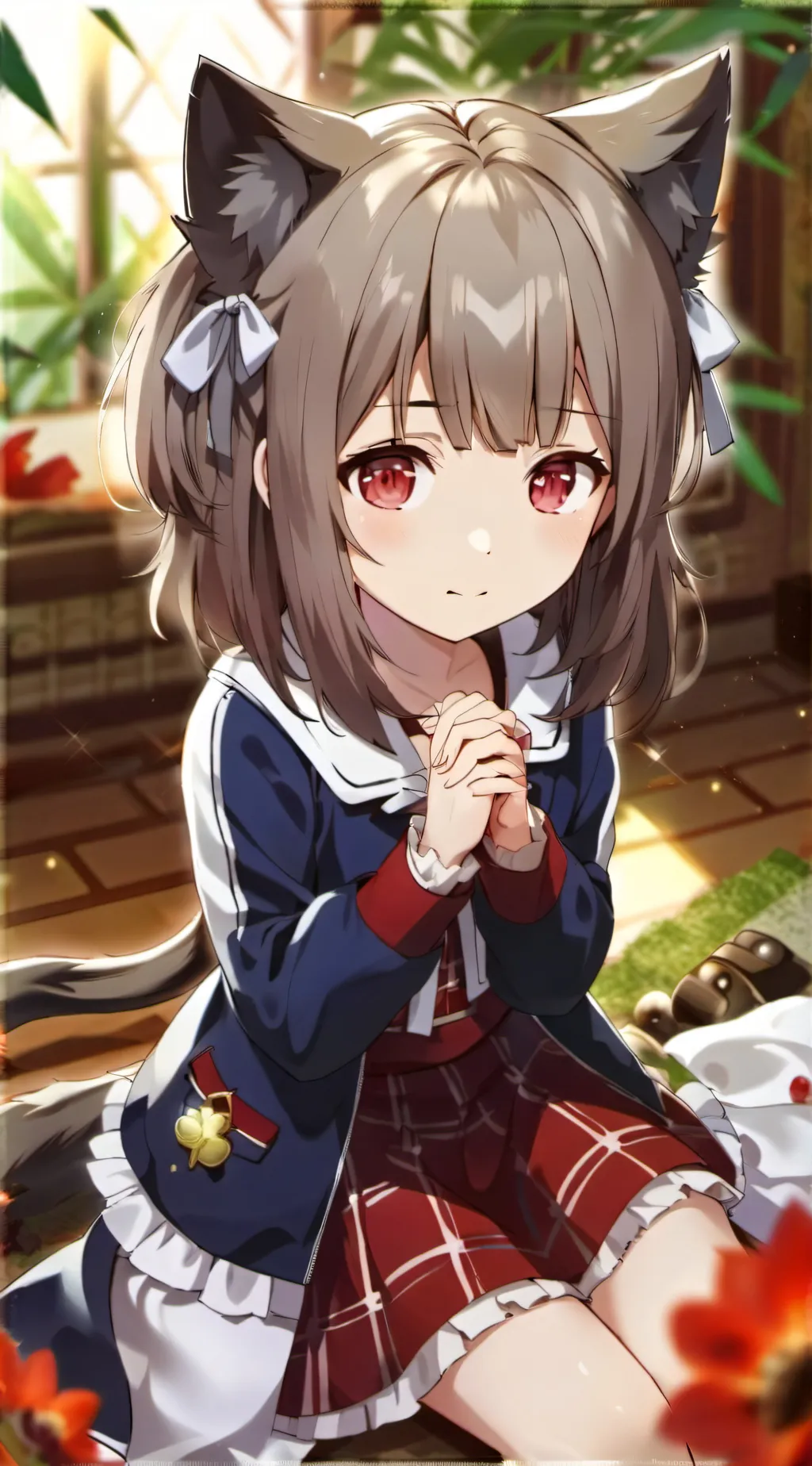 ai character: Cat Hybrid background