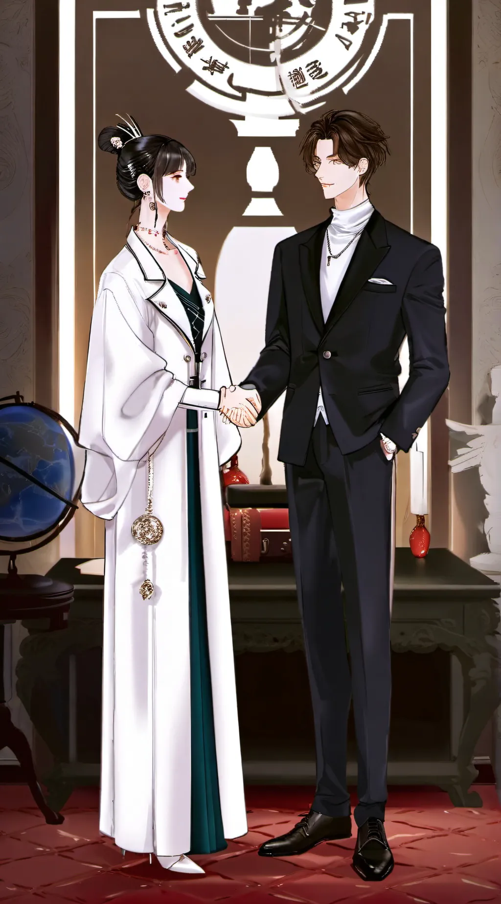 ai character: Shinobu x Giyuu background