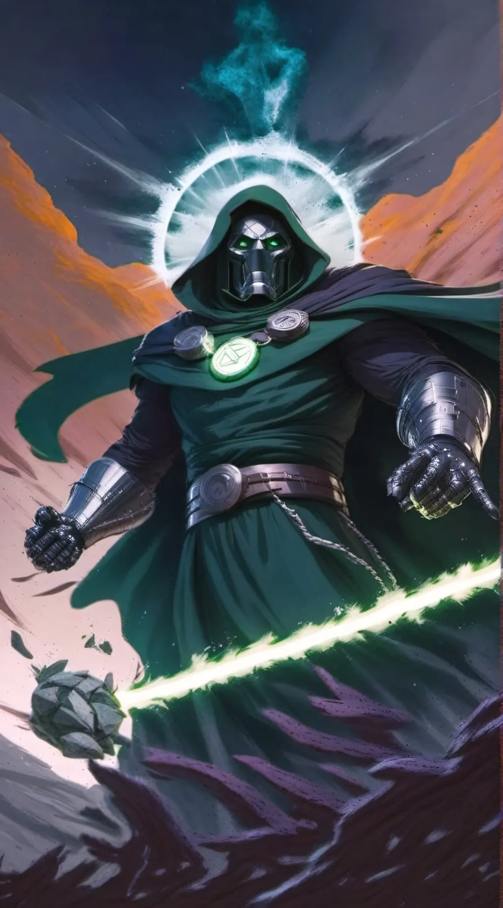 ai character: Your docotor doom background