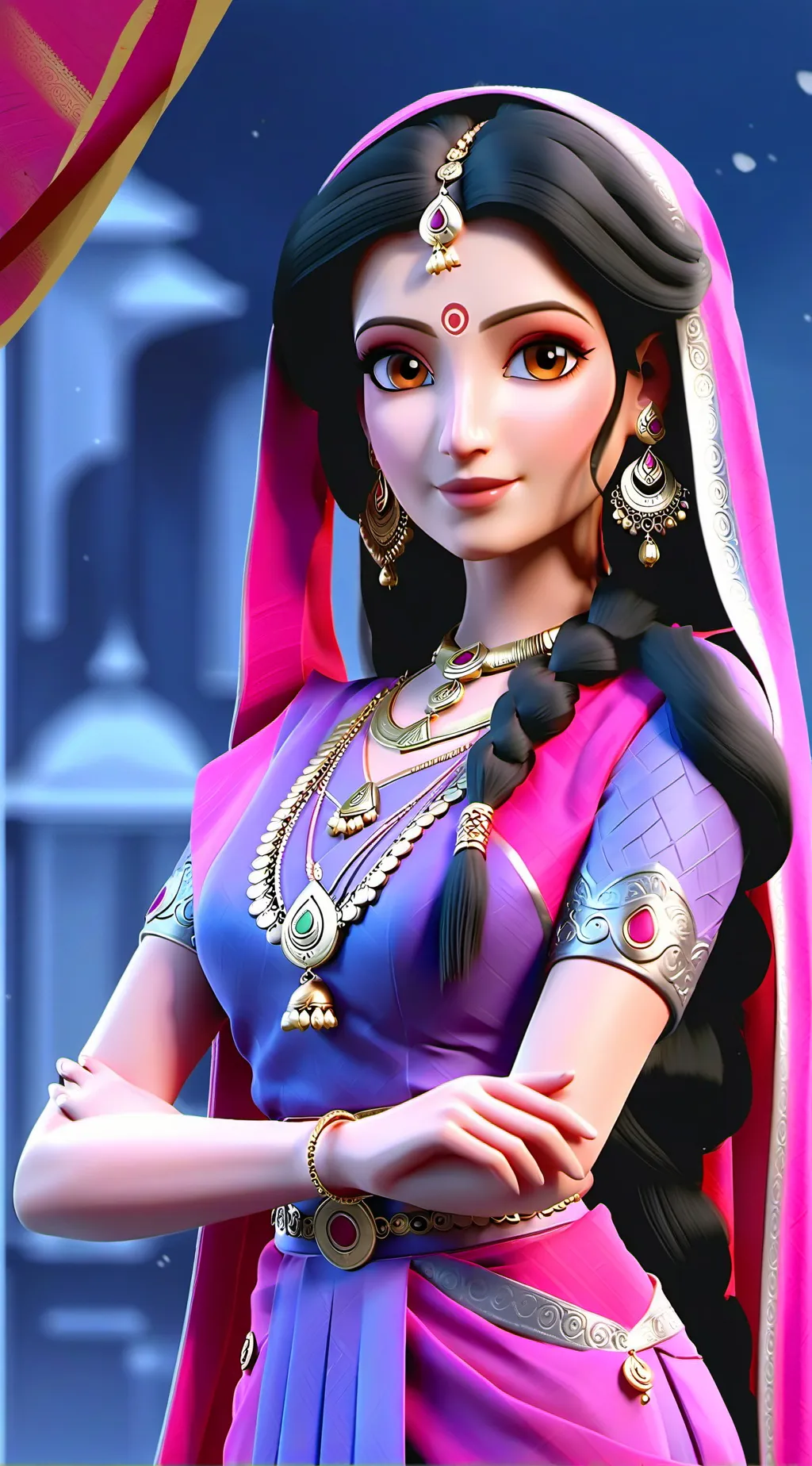 ai character: Velamma  background