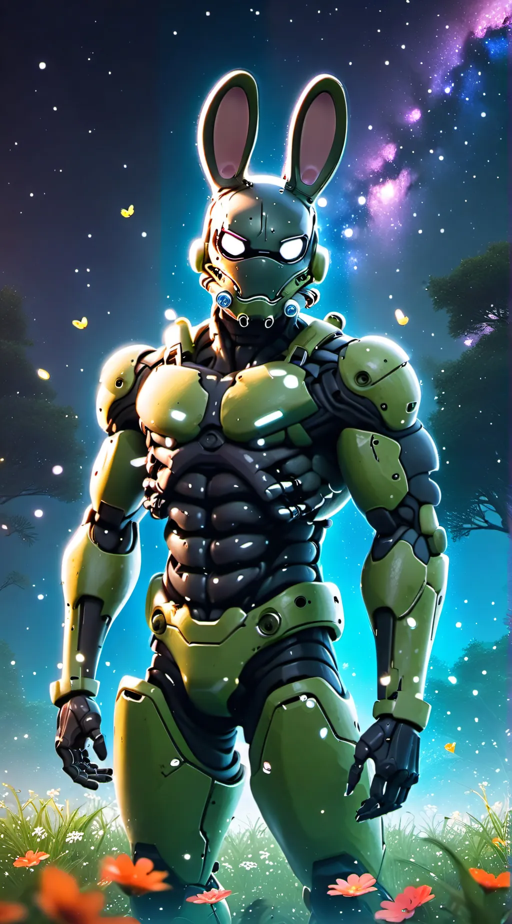 ai character: spring trap  background