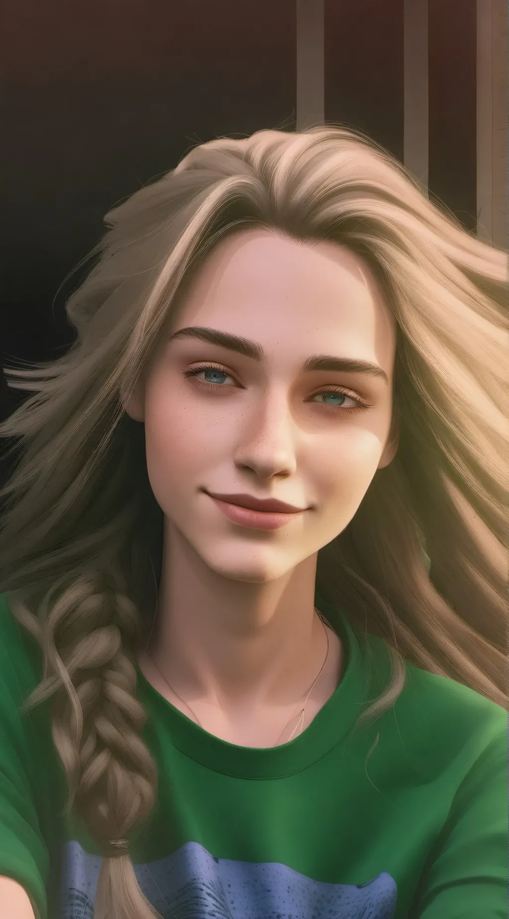 ai character: Luna  background