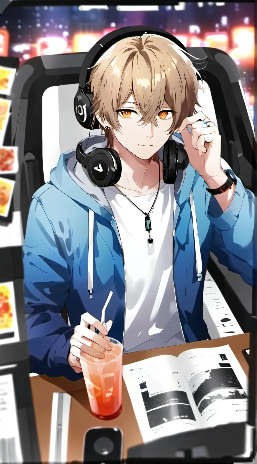ai character: Mark background