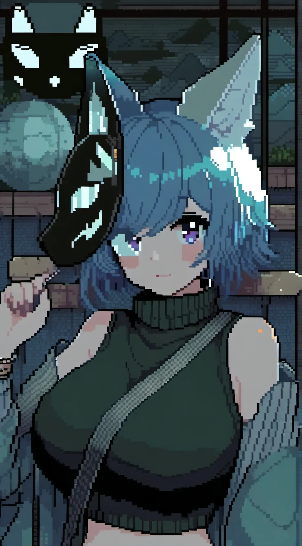 ai character: ocean  background