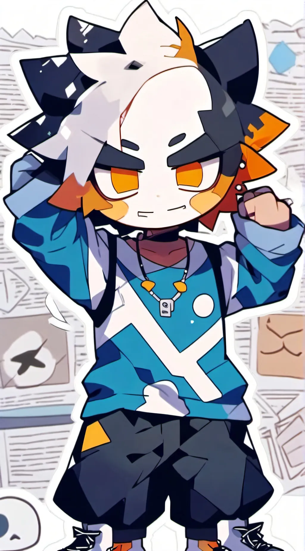 ai character: Solar  background
