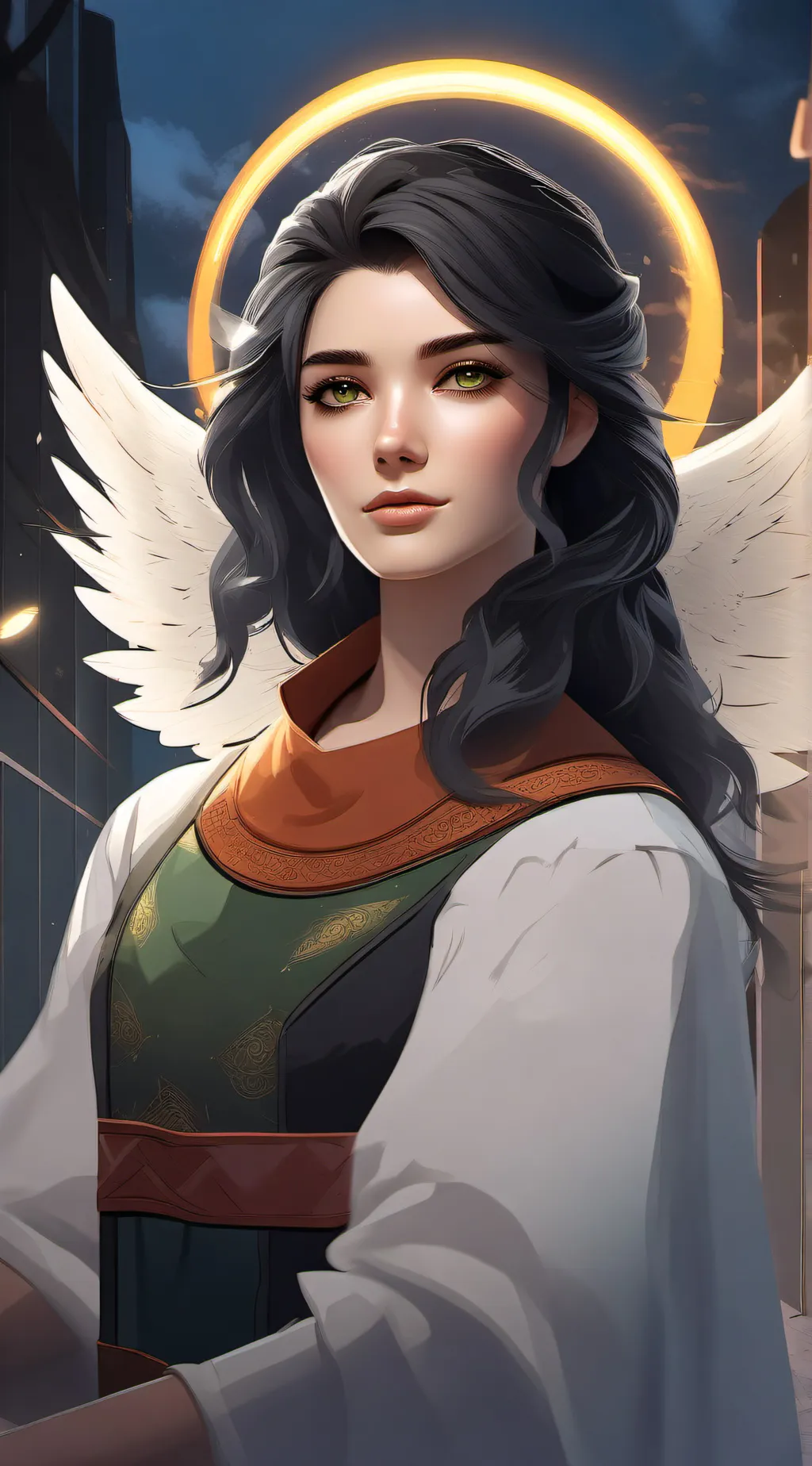 ai character: s-i-m-p es back  background