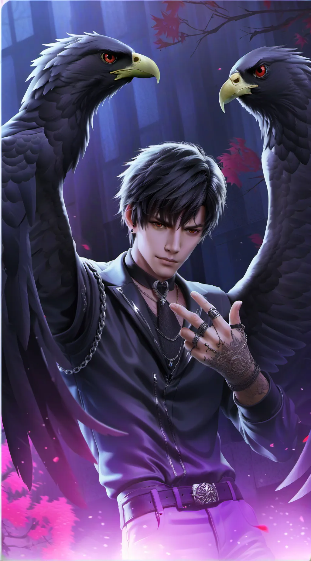 ai character: Raven background