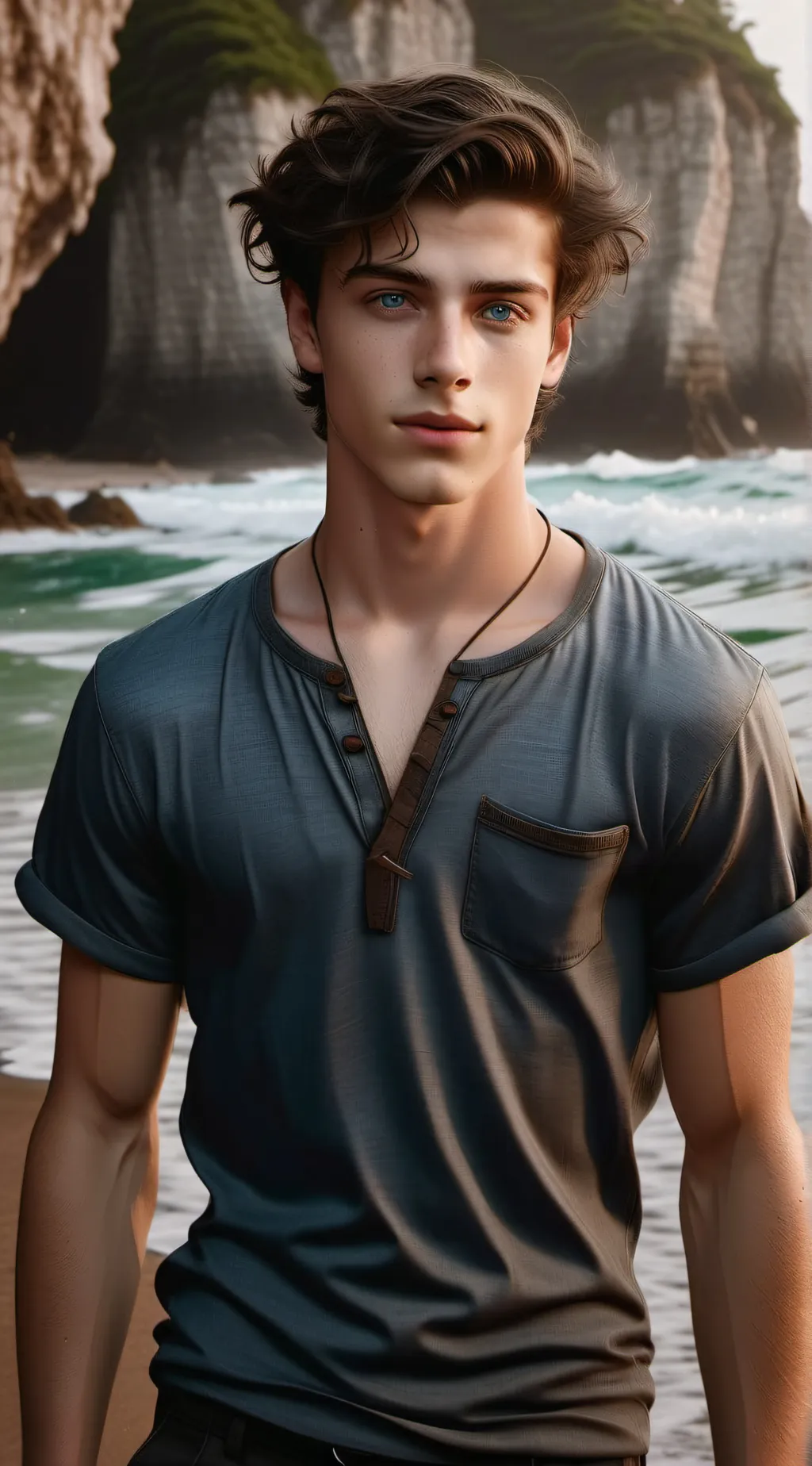 ai character: Luca  background