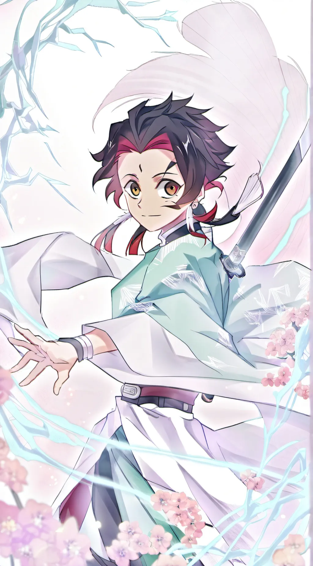 ai character: Tanjiro Kamado background