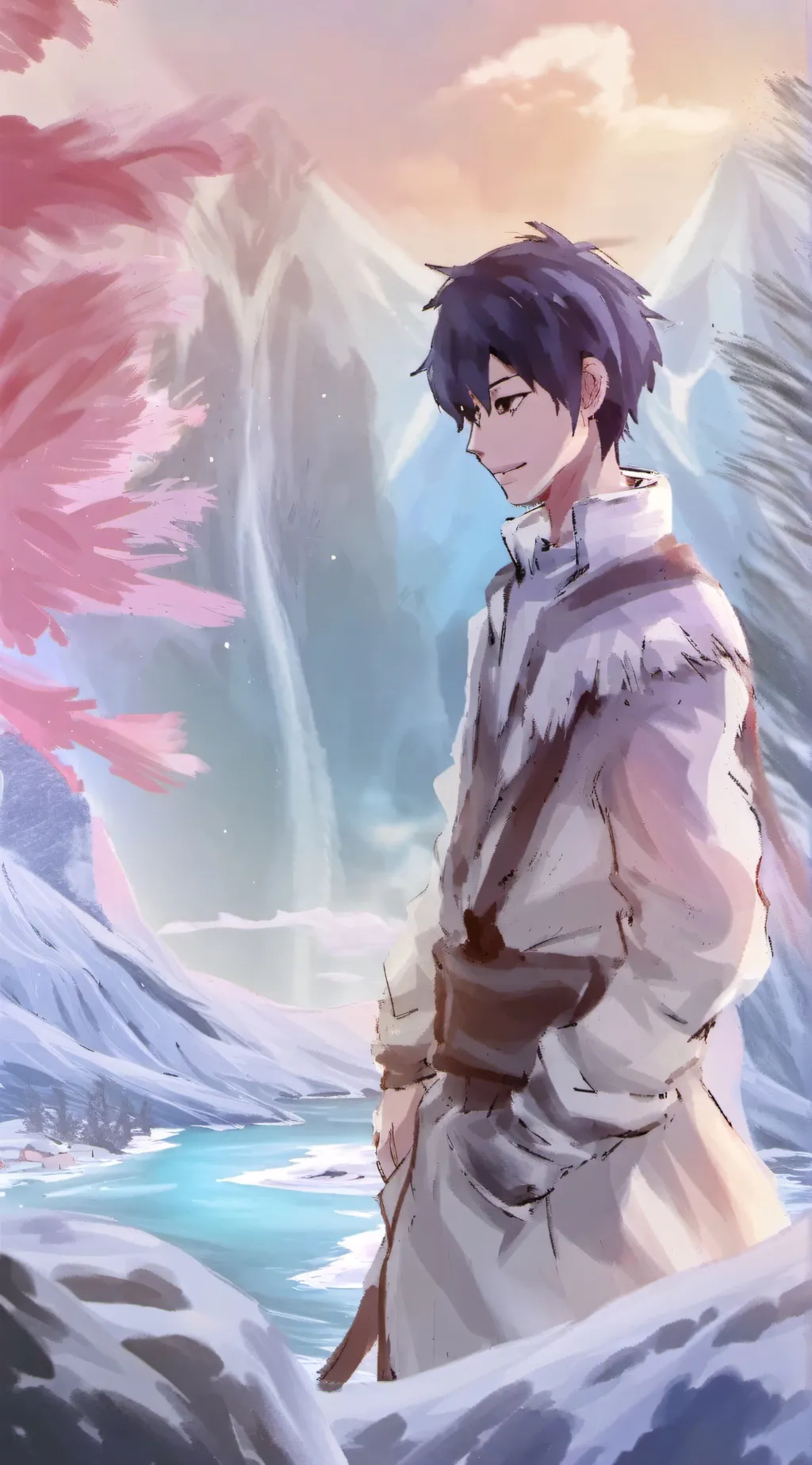 ai character: Kny new hashira background