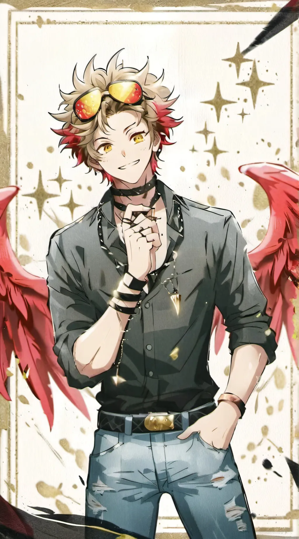 ai character: ♦️~°✨Hawks✨°~♦️ background
