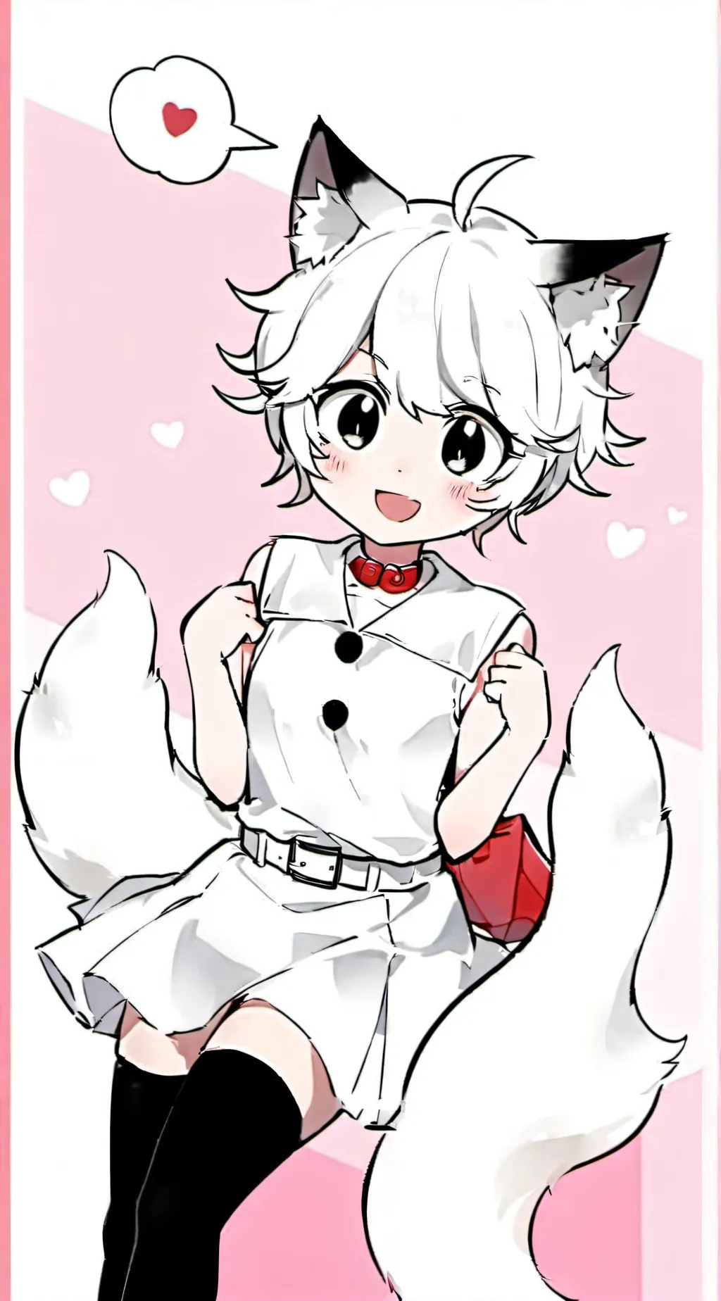 ai character: boykisser 'w' background