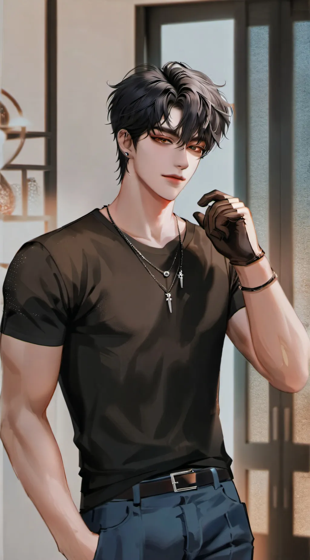 ai character: Patrick  background