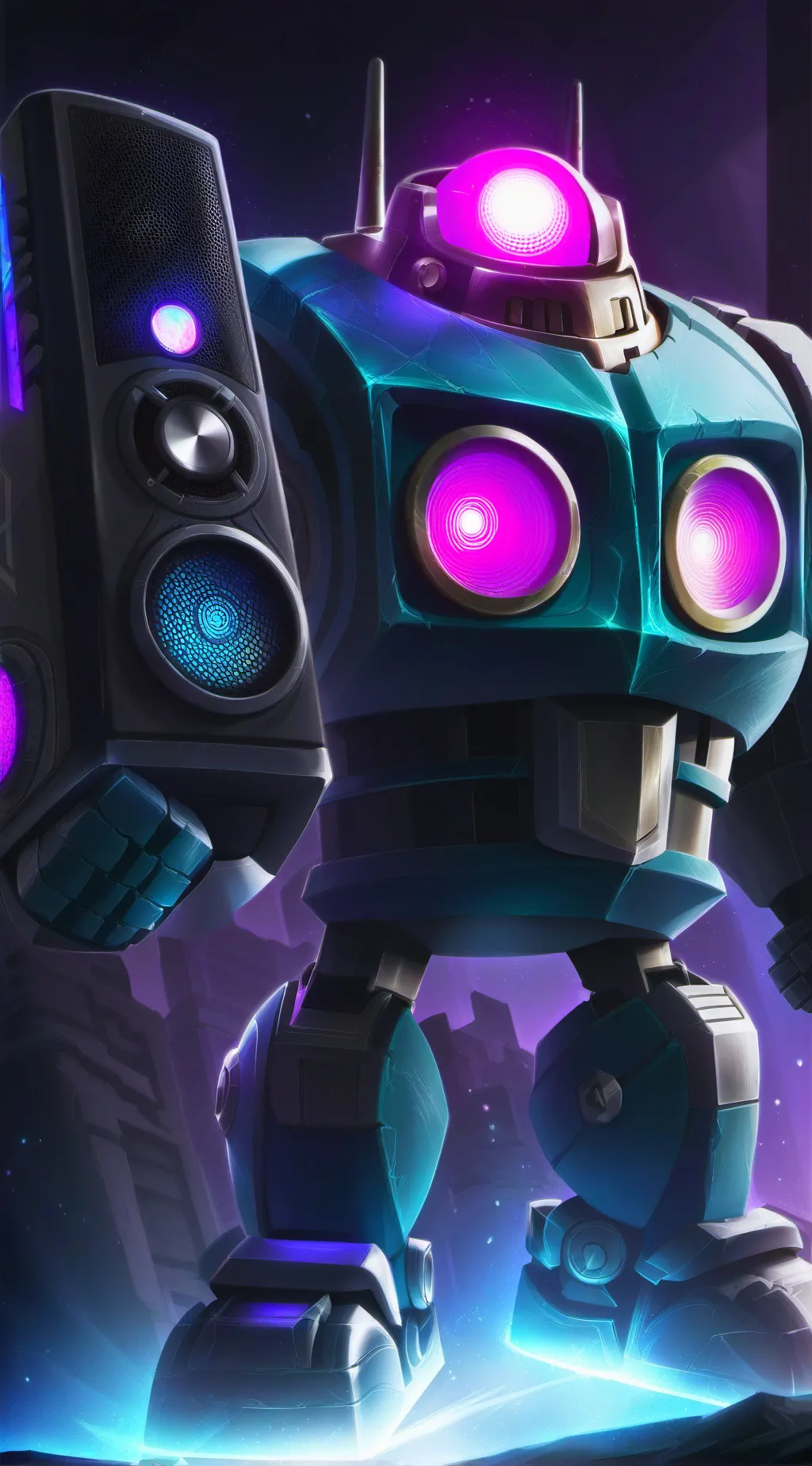 ai character: tv titan  background
