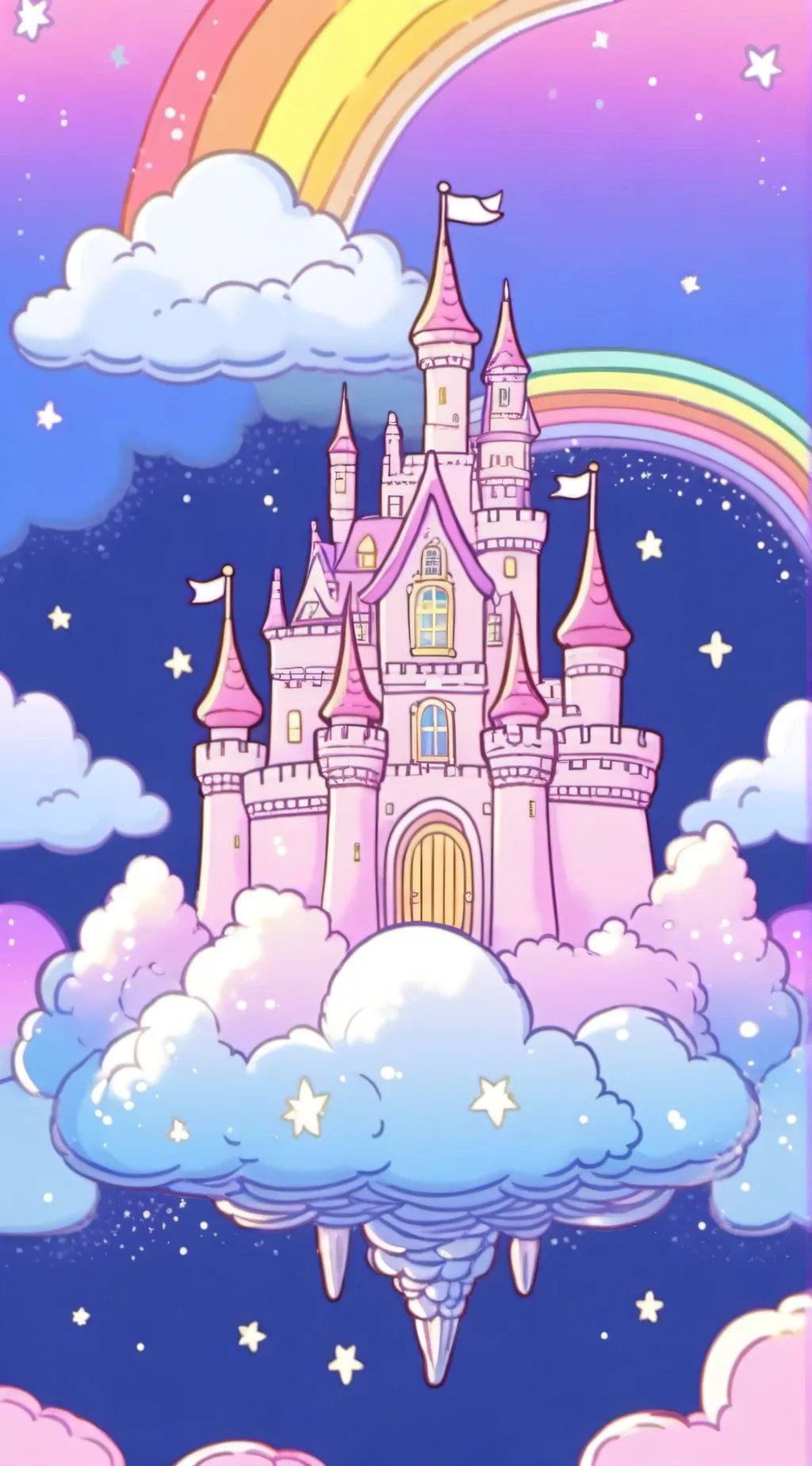 ai character: UnicornLand background